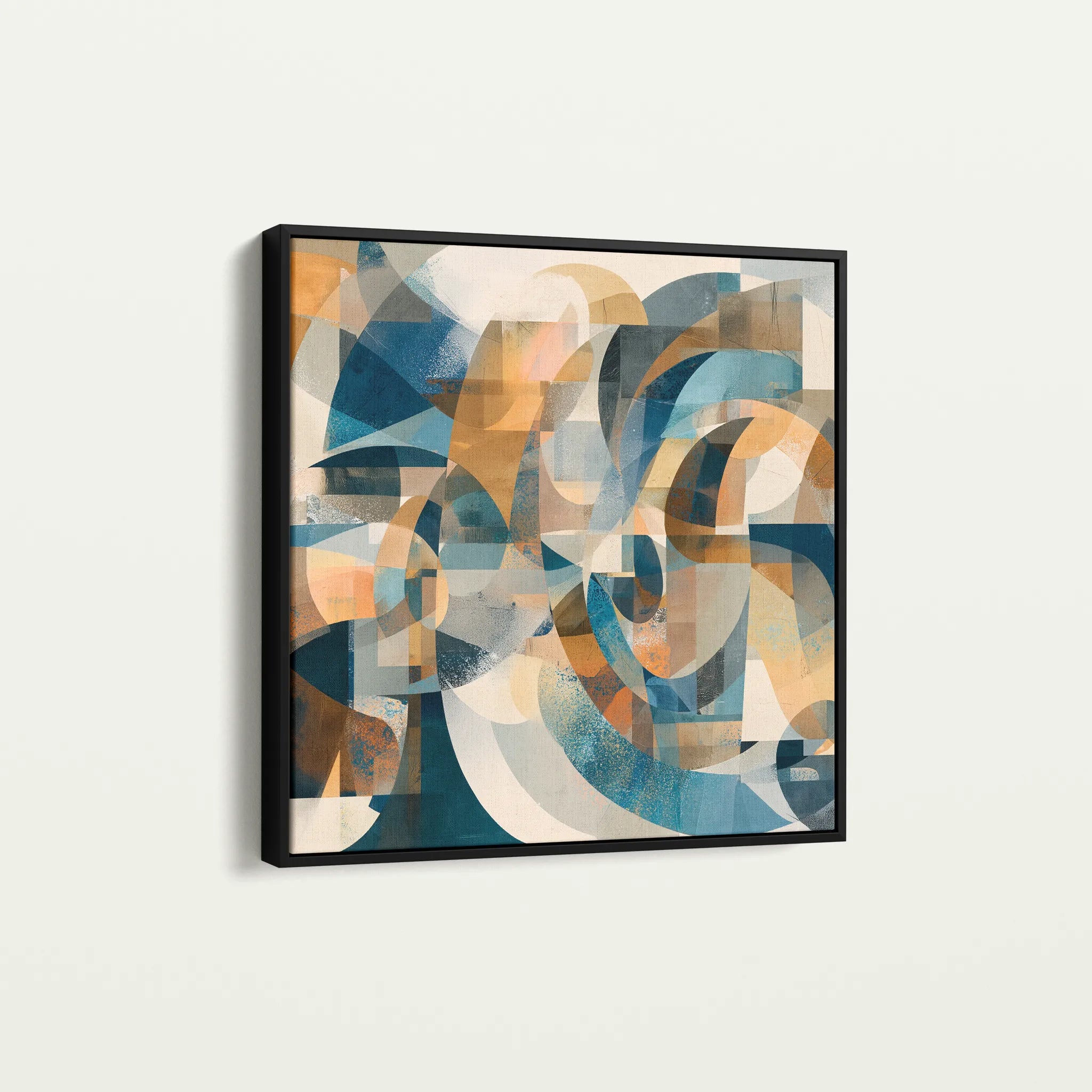 Abstract 1088 Canvas Art 60 x 60 cm / Black