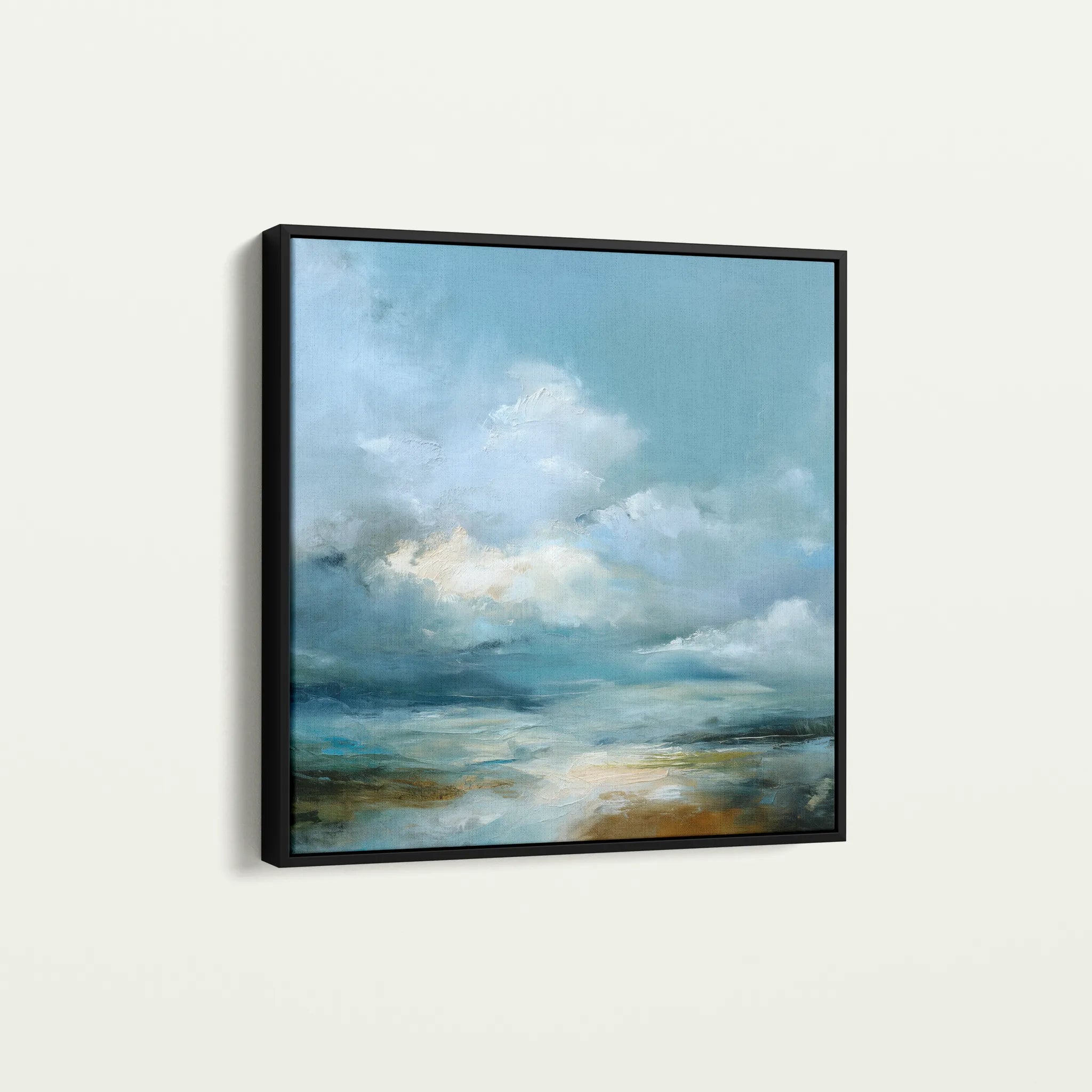 Abstract 1089 Canvas Art 60 x 60 cm / Black