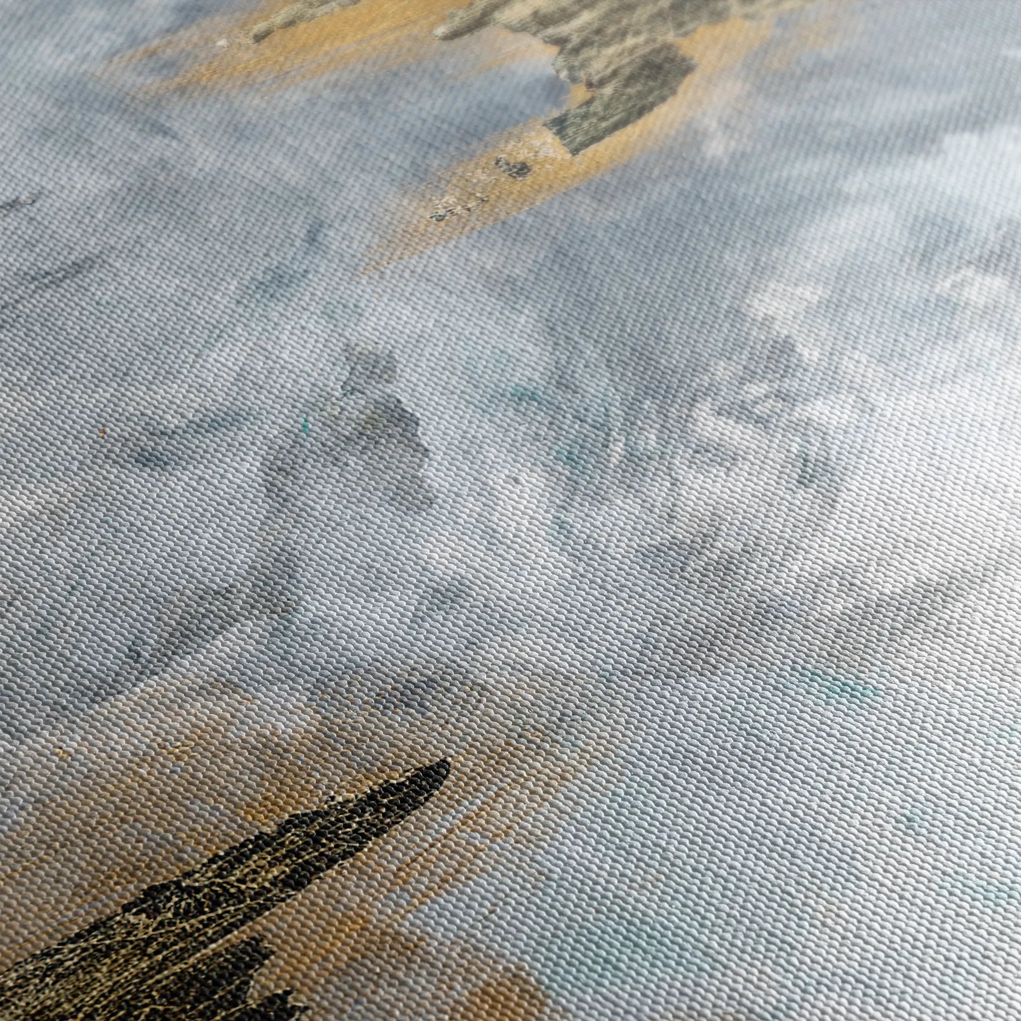Abstract 109 Canvas Art 60 x 40 cm / Black