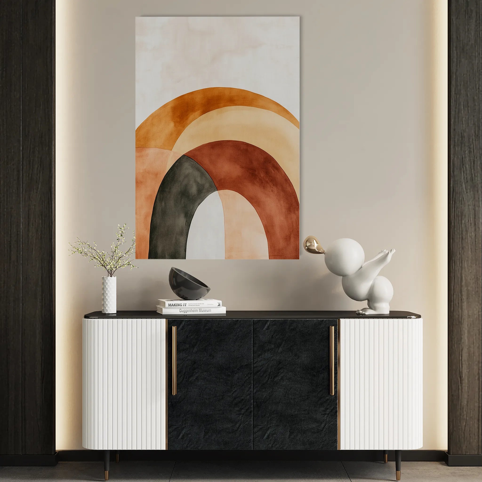 Boho 109 Canvas Art 60 x 40 cm / Black