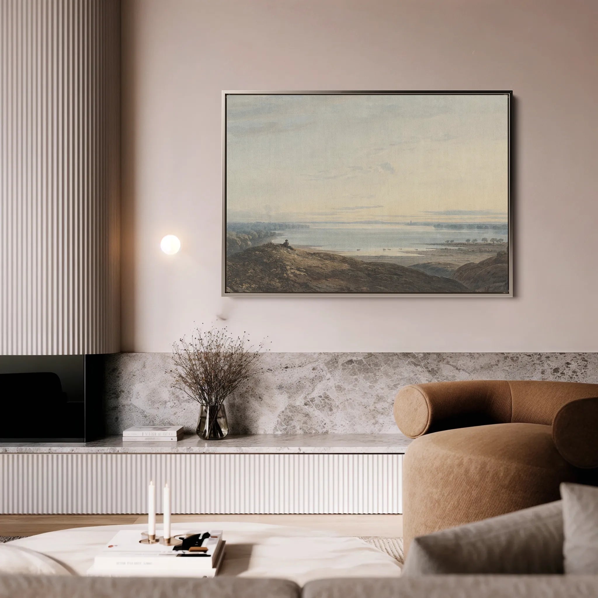 Landscape 109 Canvas Art 60 x 40 cm / Black