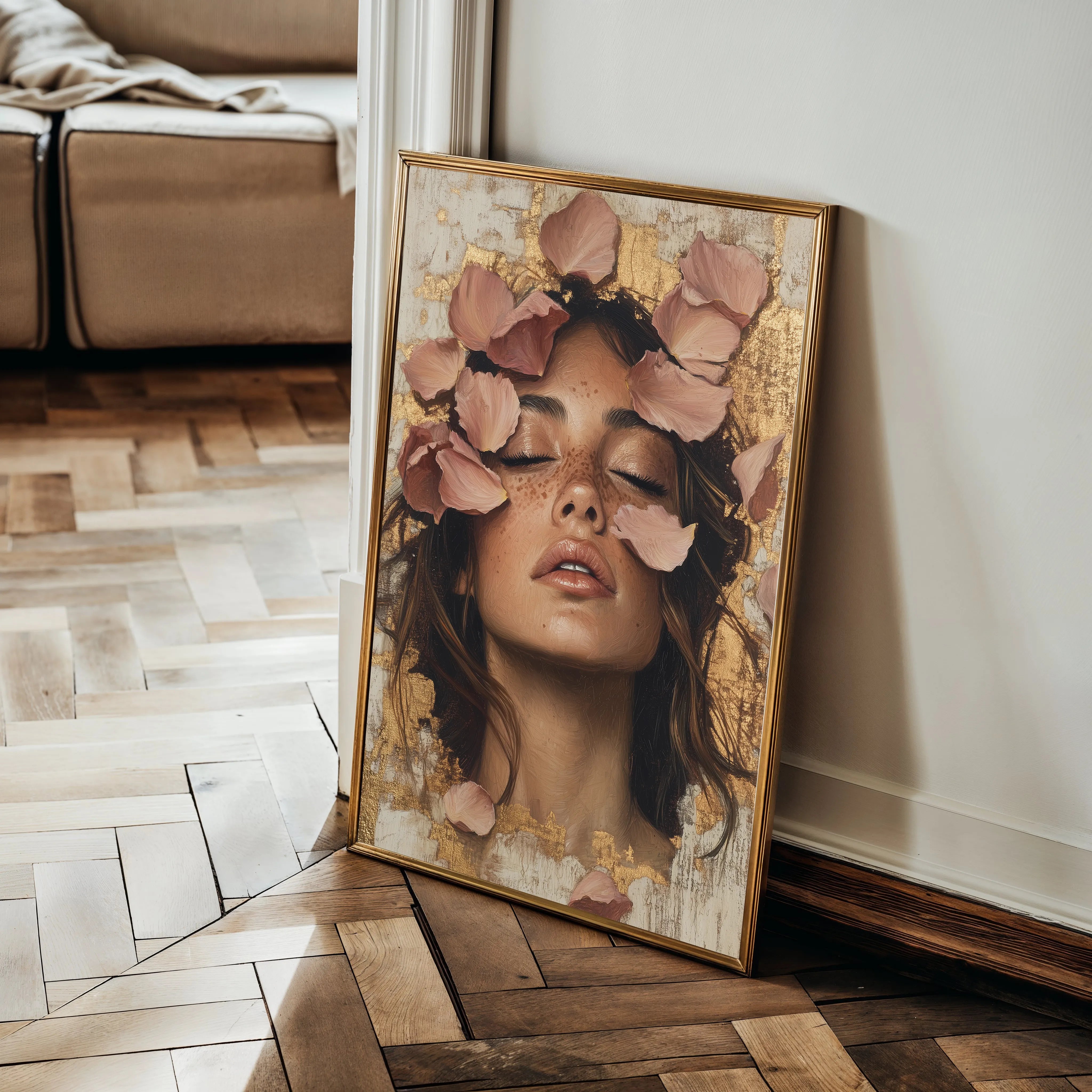 Portrait 109 Canvas Art 60 x 40 cm / Black