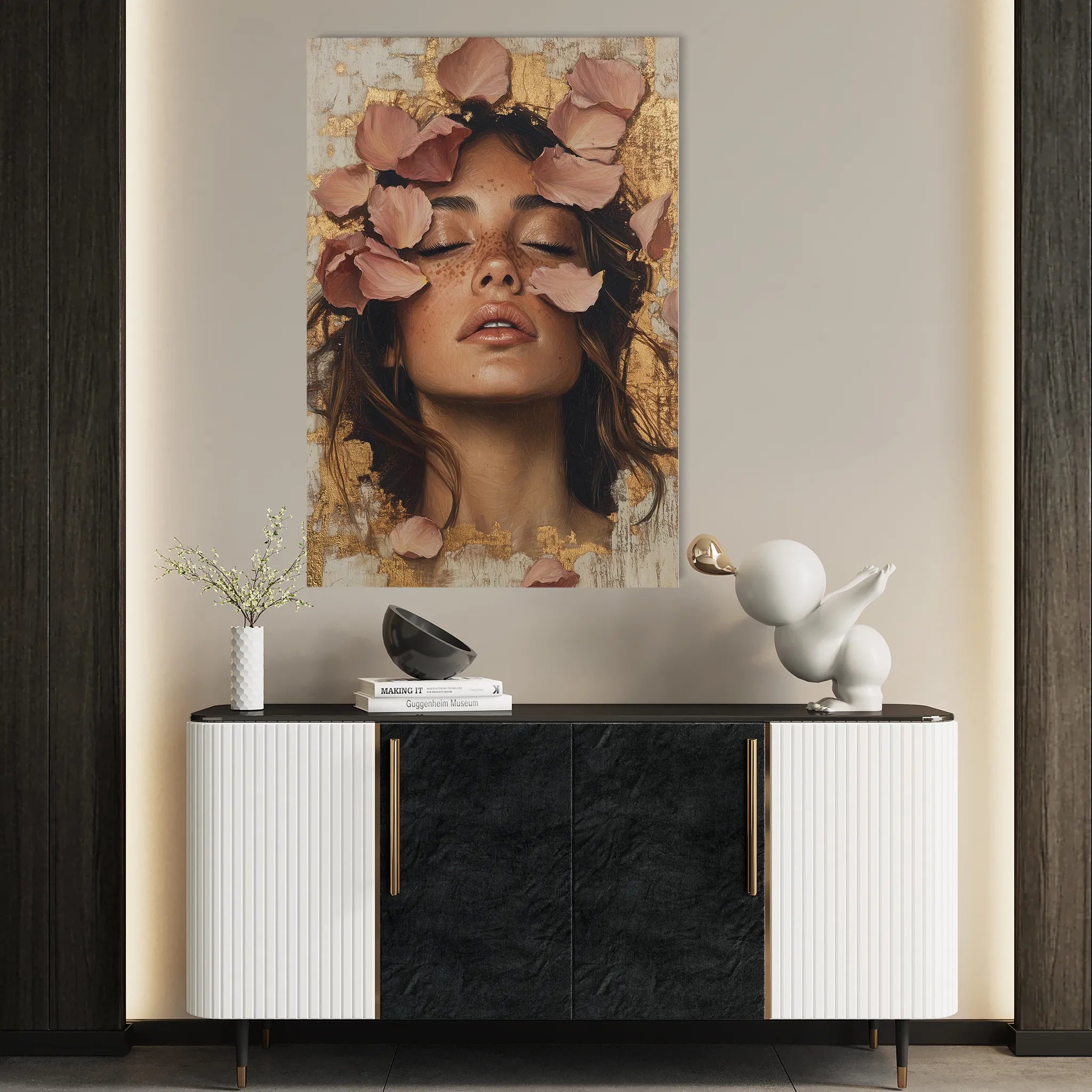 Portrait 109 Canvas Art 60 x 40 cm / Black