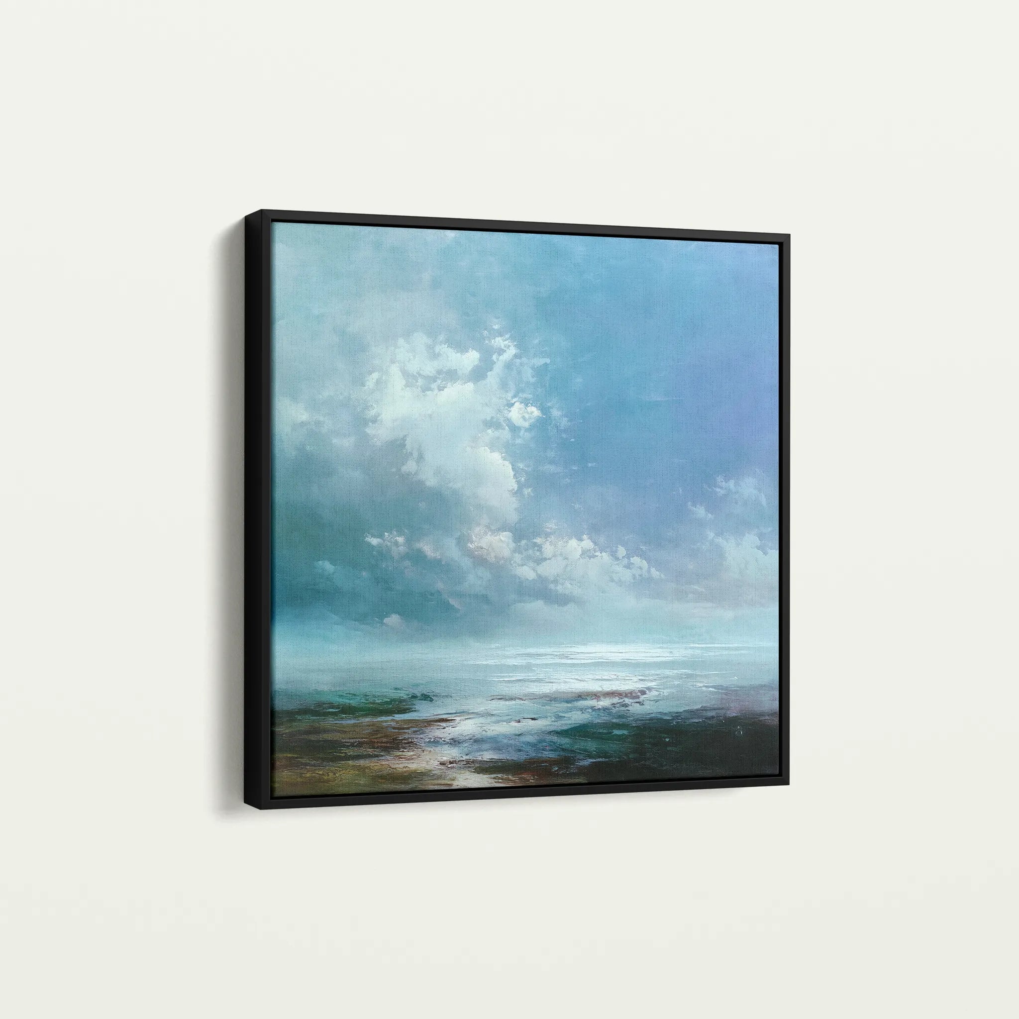 Abstract 1091 Canvas Art 60 x 60 cm / Black