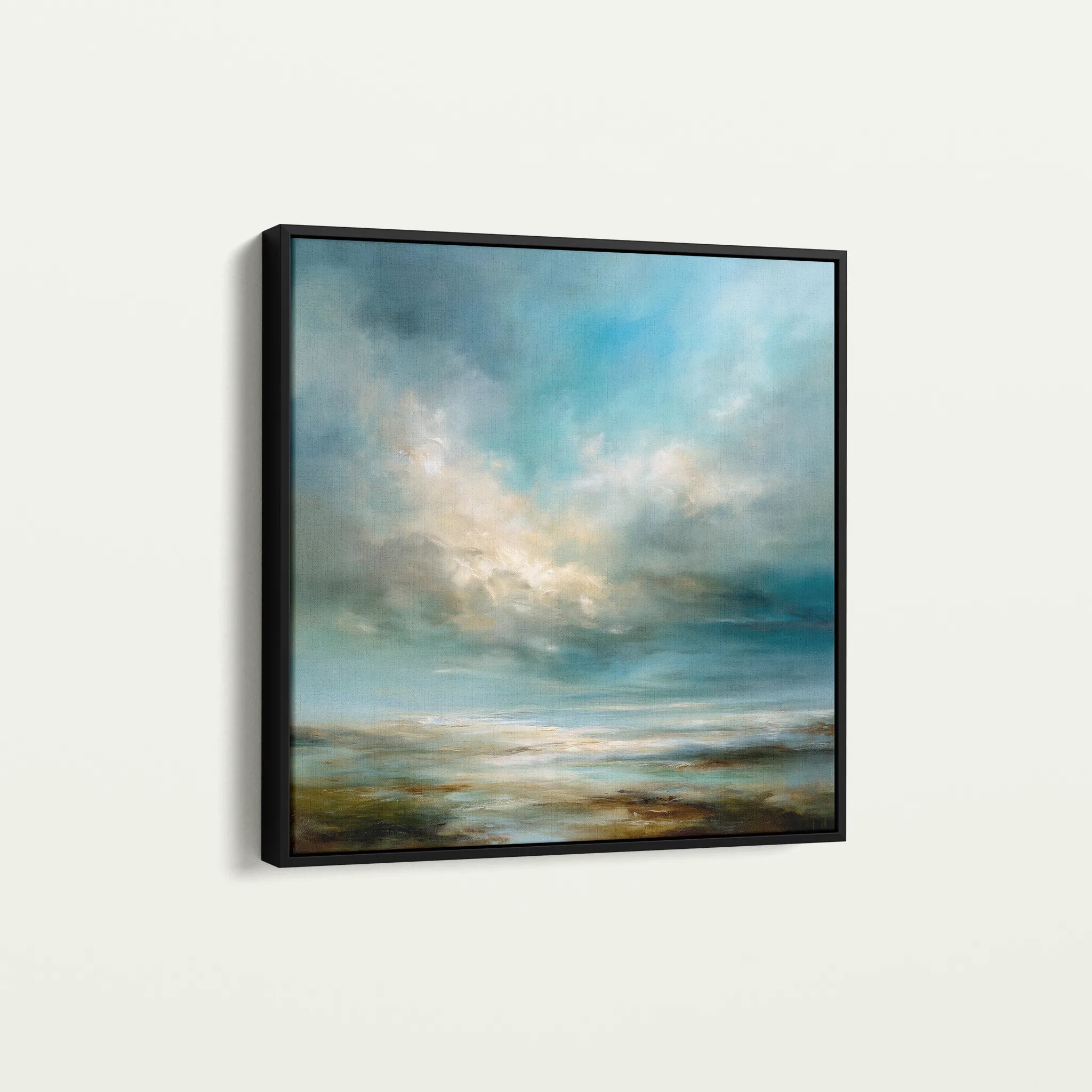 Abstract 1092 Canvas Art 60 x 60 cm / Black