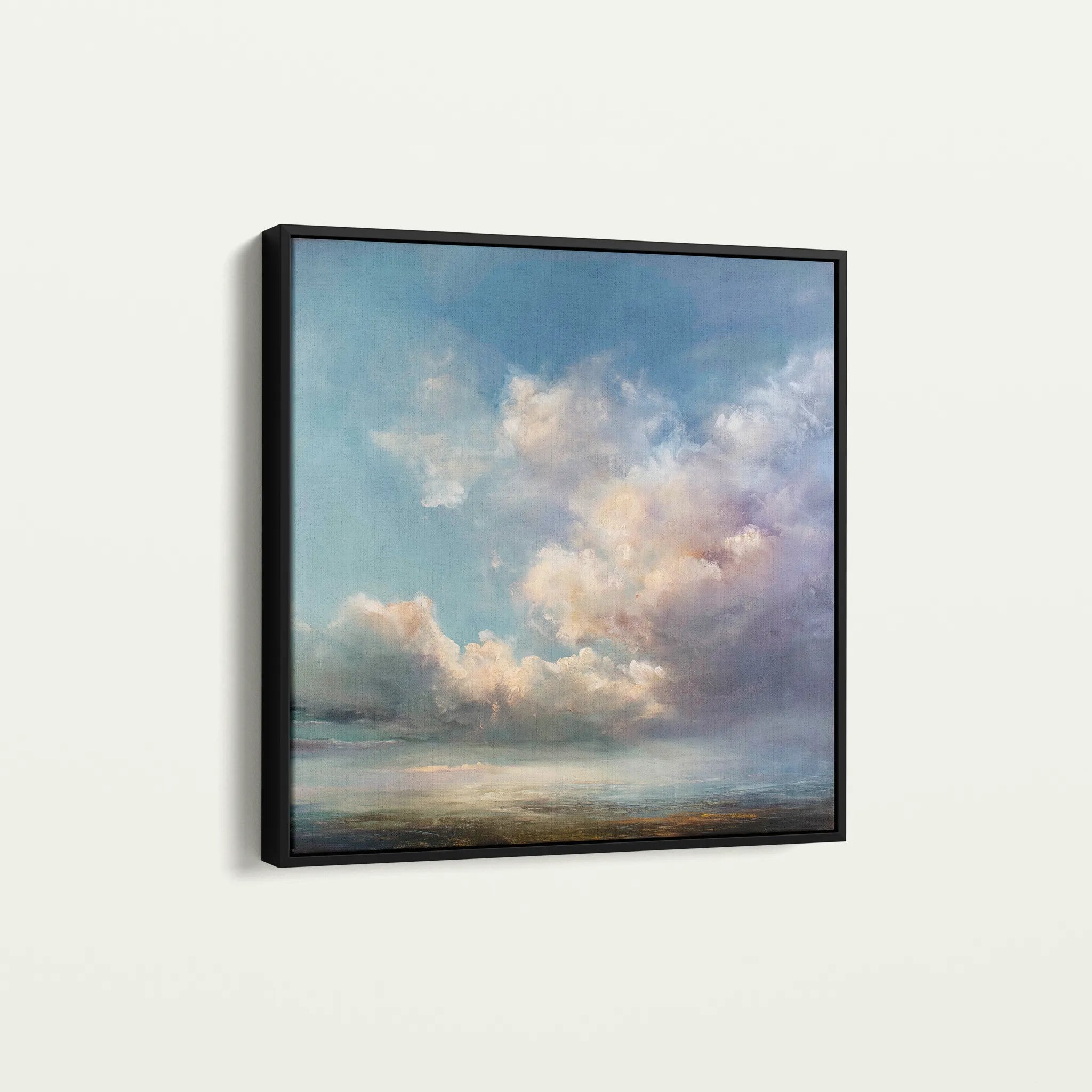 Abstract 1093 Canvas Art 60 x 60 cm / Black
