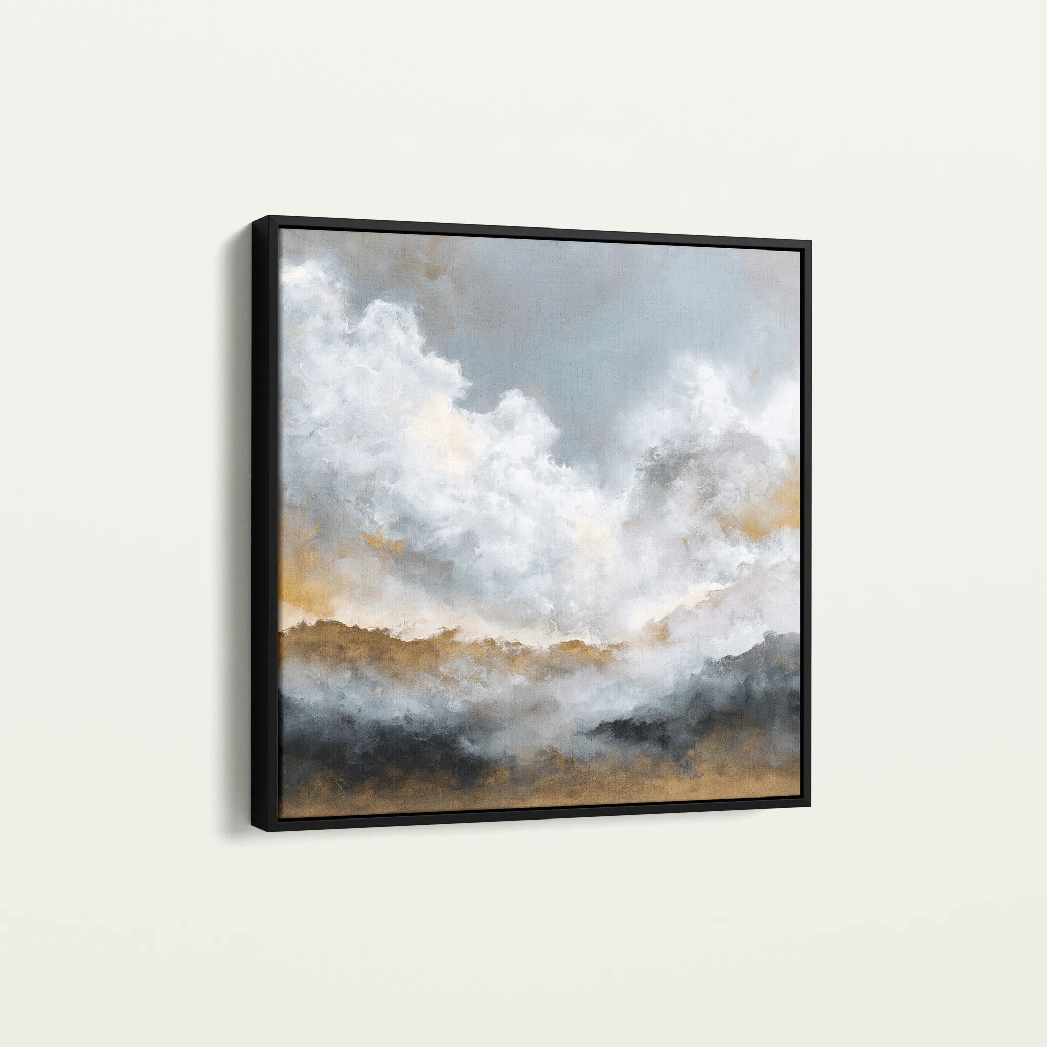 Abstract 1095 Canvas Art 60 x 60 cm / Black