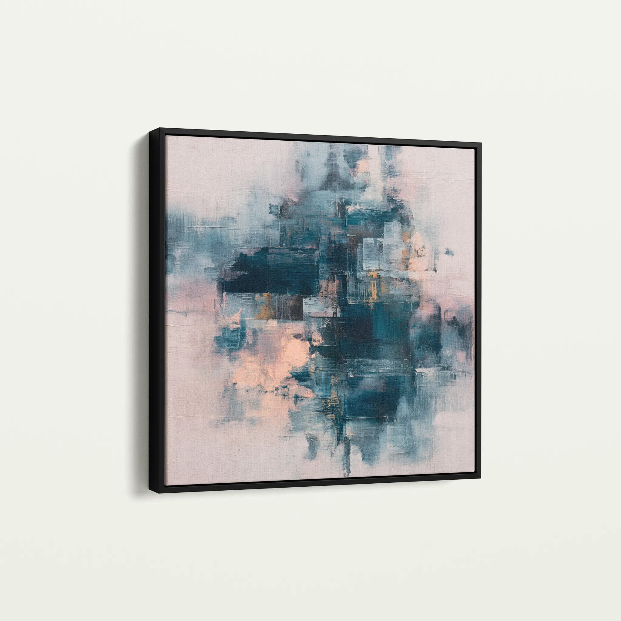 Abstract 1098 Canvas Art 60 x 60 cm / Black