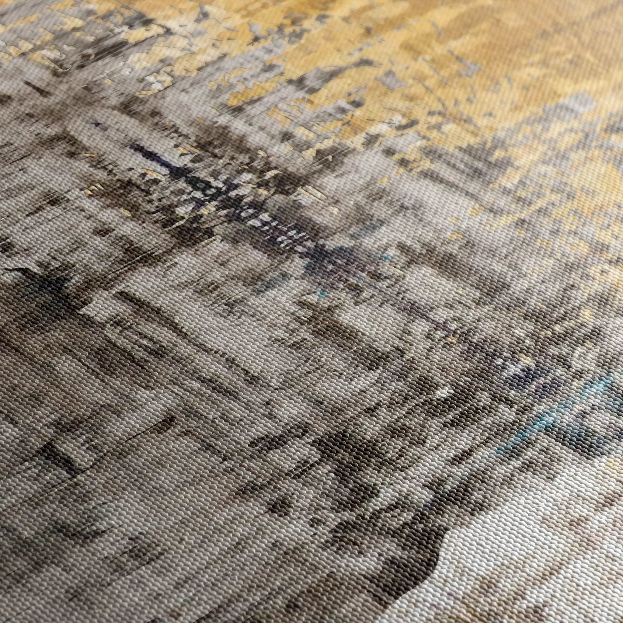Abstract 110 Canvas Art 60 x 40 cm / Black
