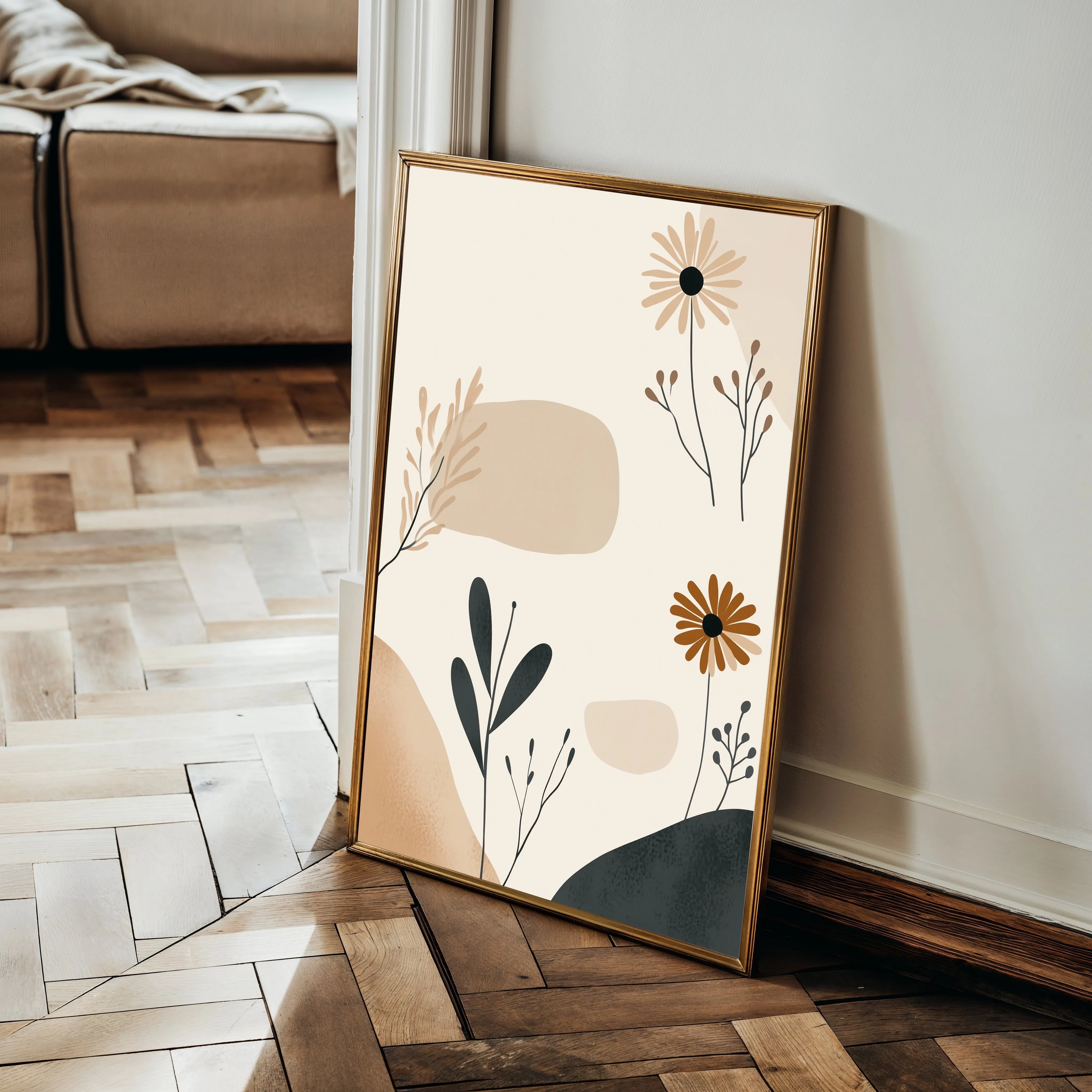 Boho 110 Canvas Art 60 x 40 cm / Black