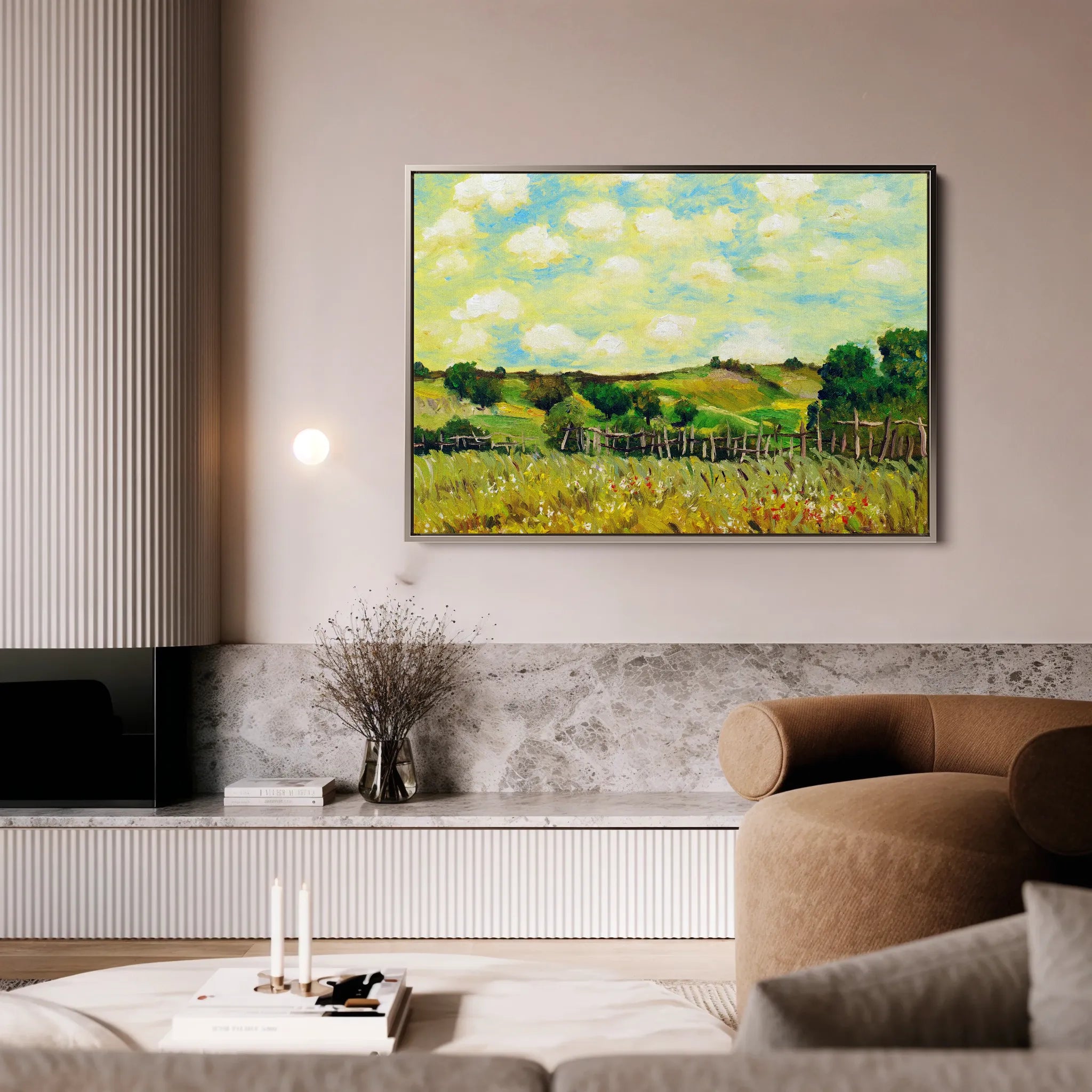 Landscape 110 Canvas Art 60 x 40 cm / Black