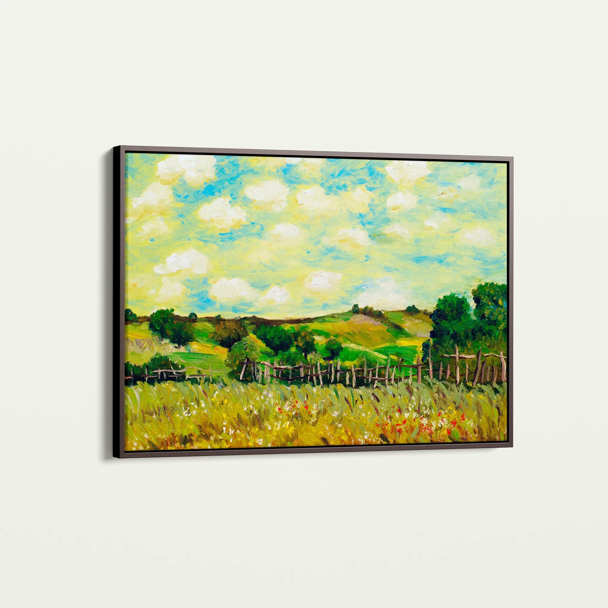 Landscape 110 Canvas Art 60 x 40 cm / Black