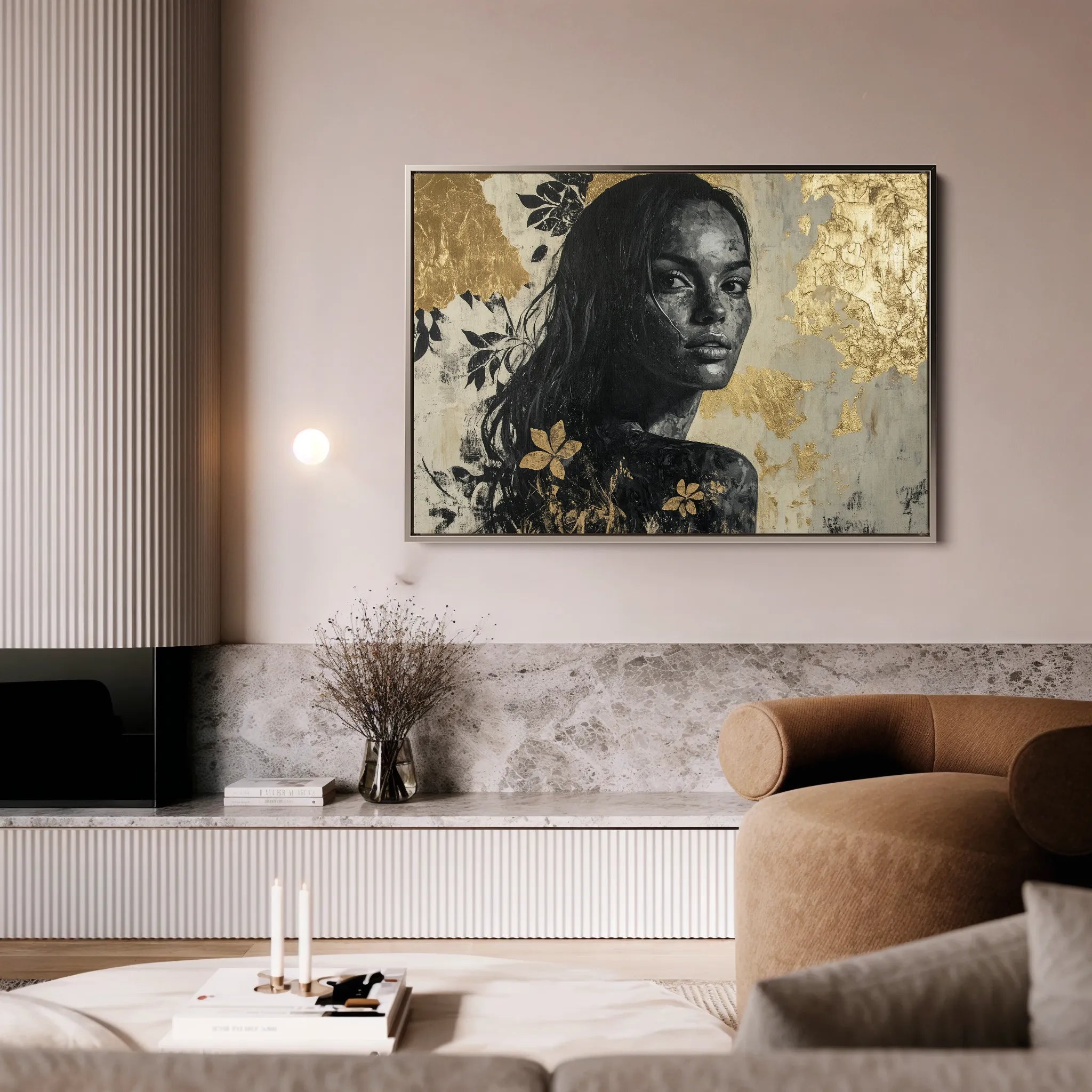 Portrait 110 Canvas Art 60 x 40 cm / Black