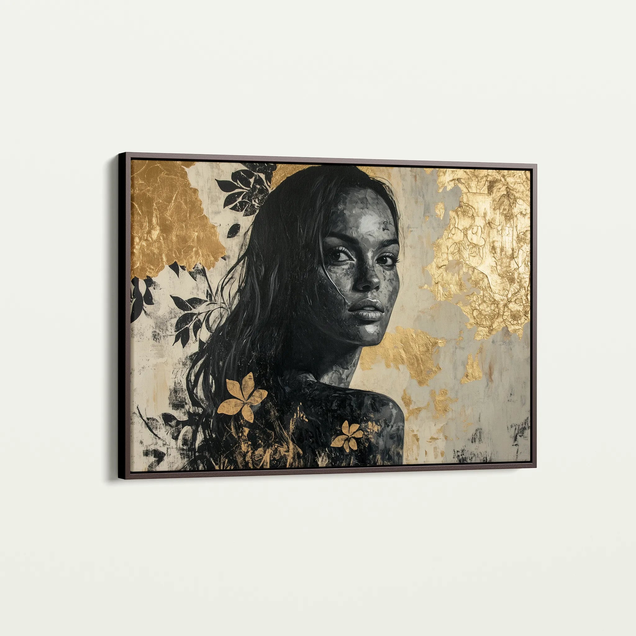 Portrait 110 Canvas Art 60 x 40 cm / Black