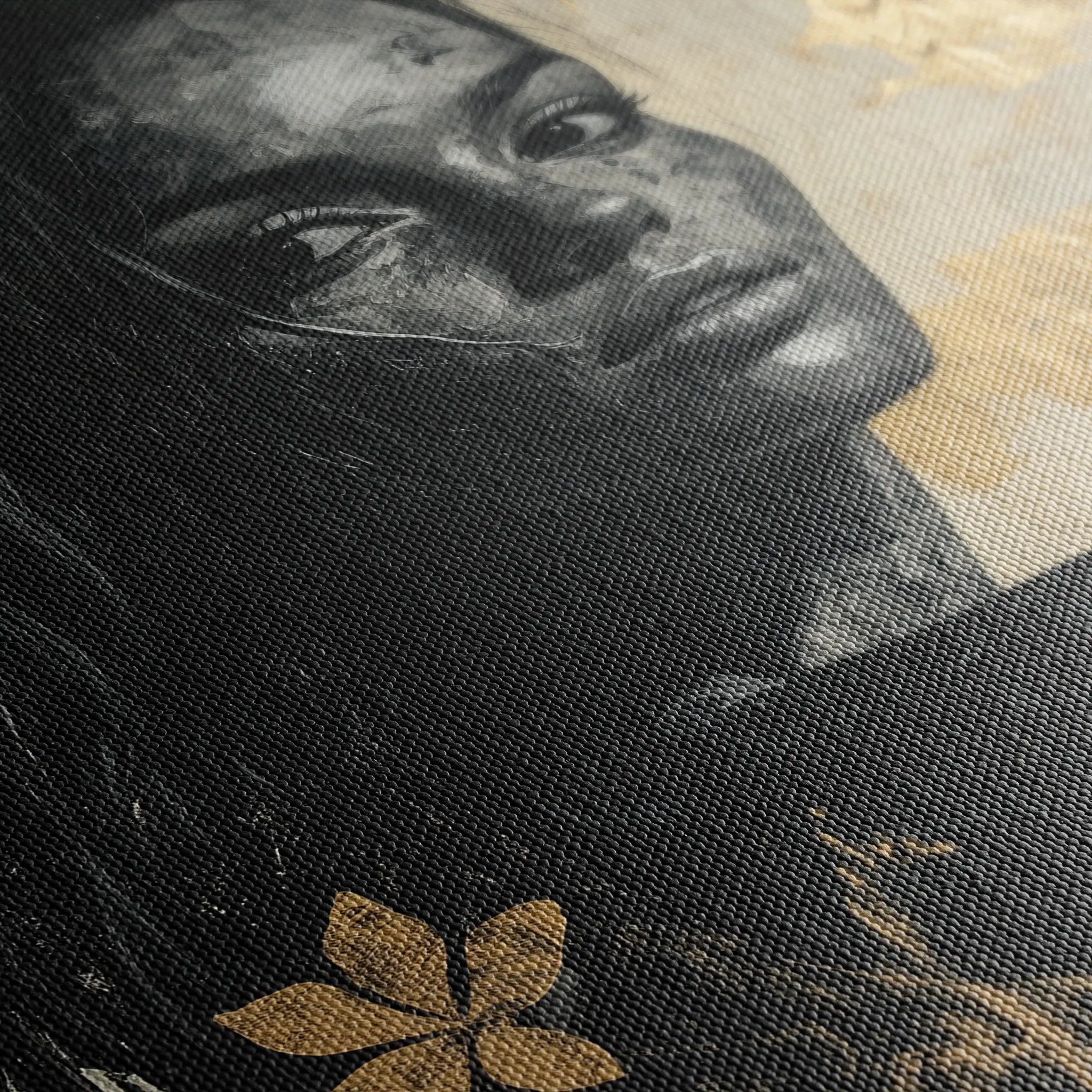 Portrait 110 Canvas Art 60 x 40 cm / Black