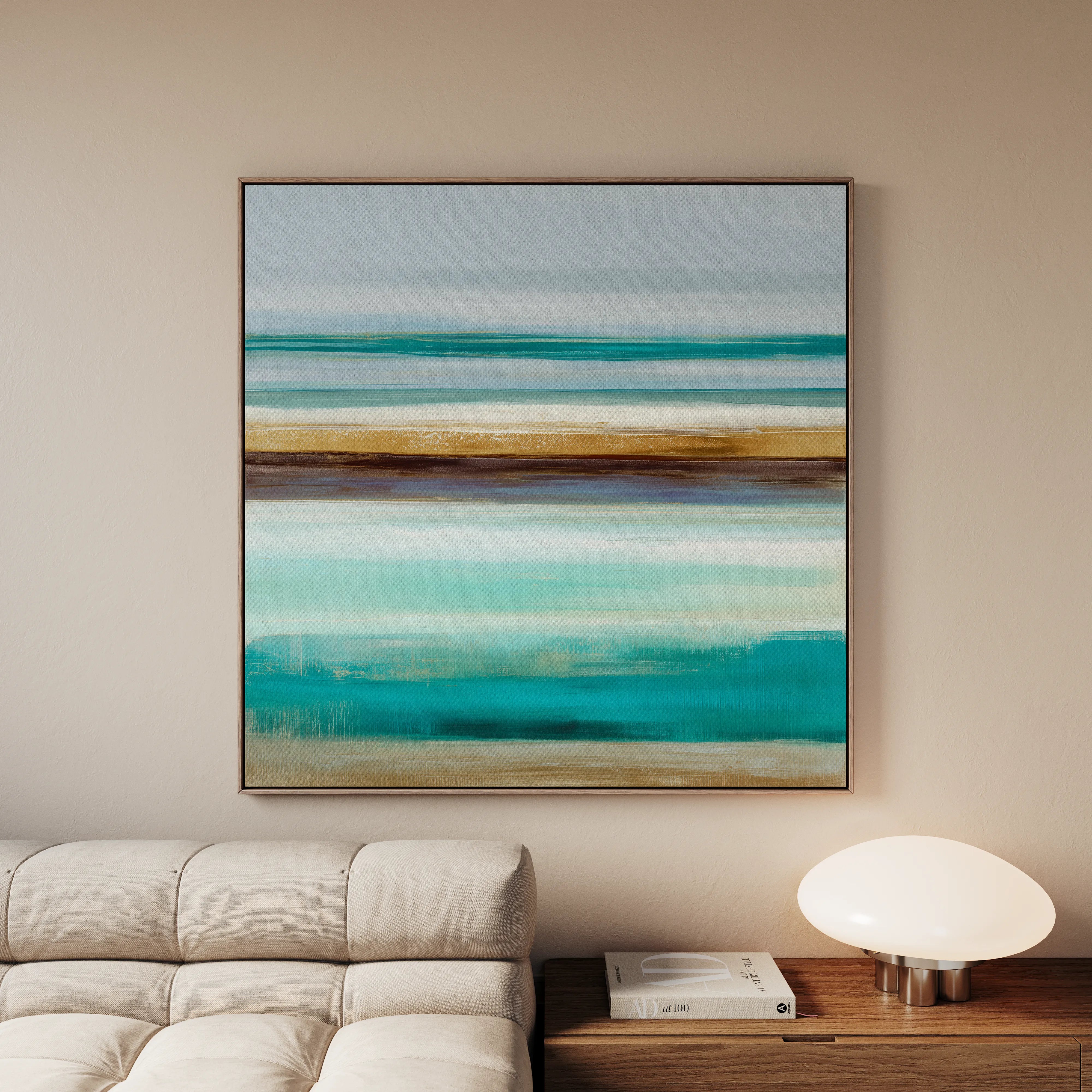 Abstract 1101 Canvas Art 60 x 60 cm / Black