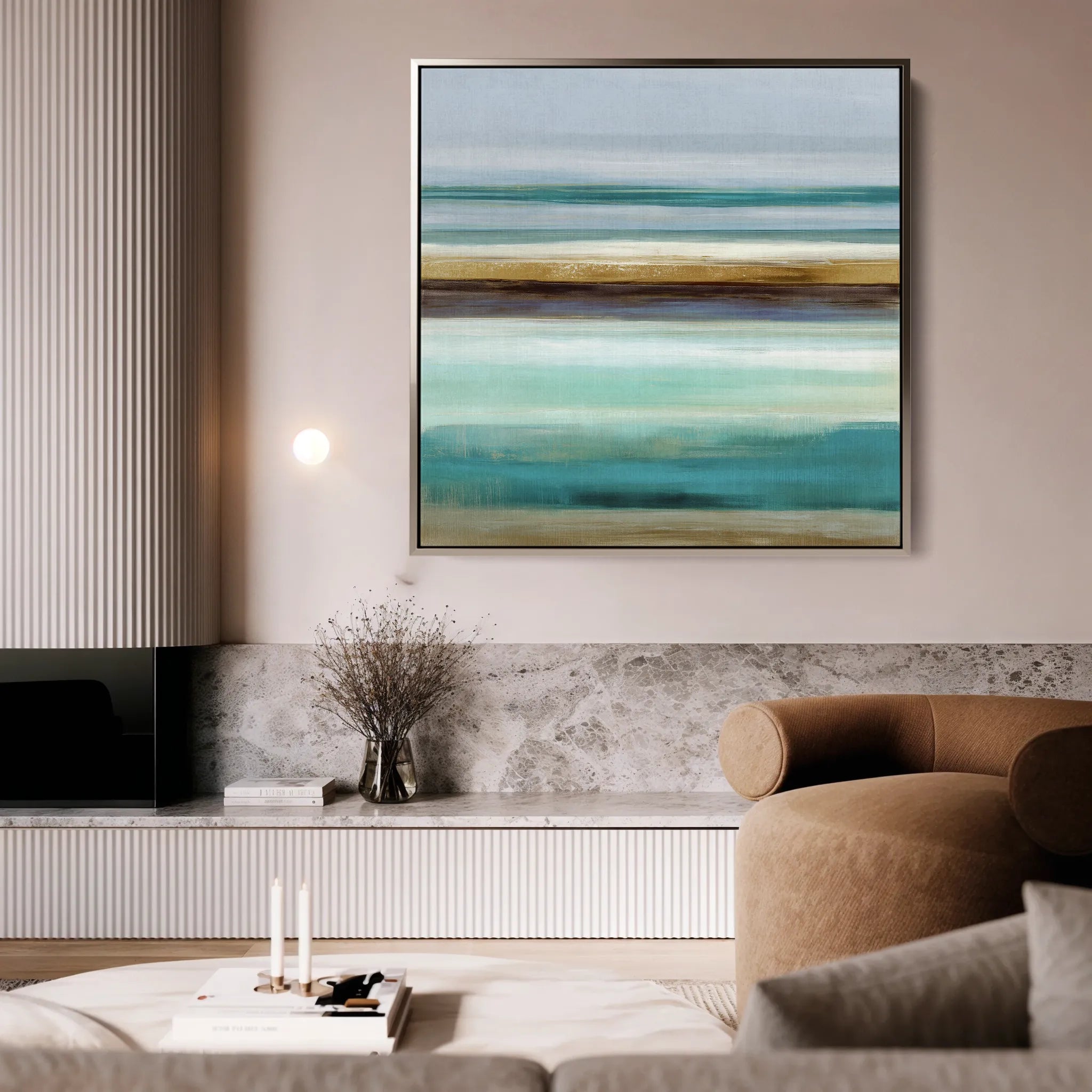 Abstract 1101 Canvas Art 60 x 60 cm / Black