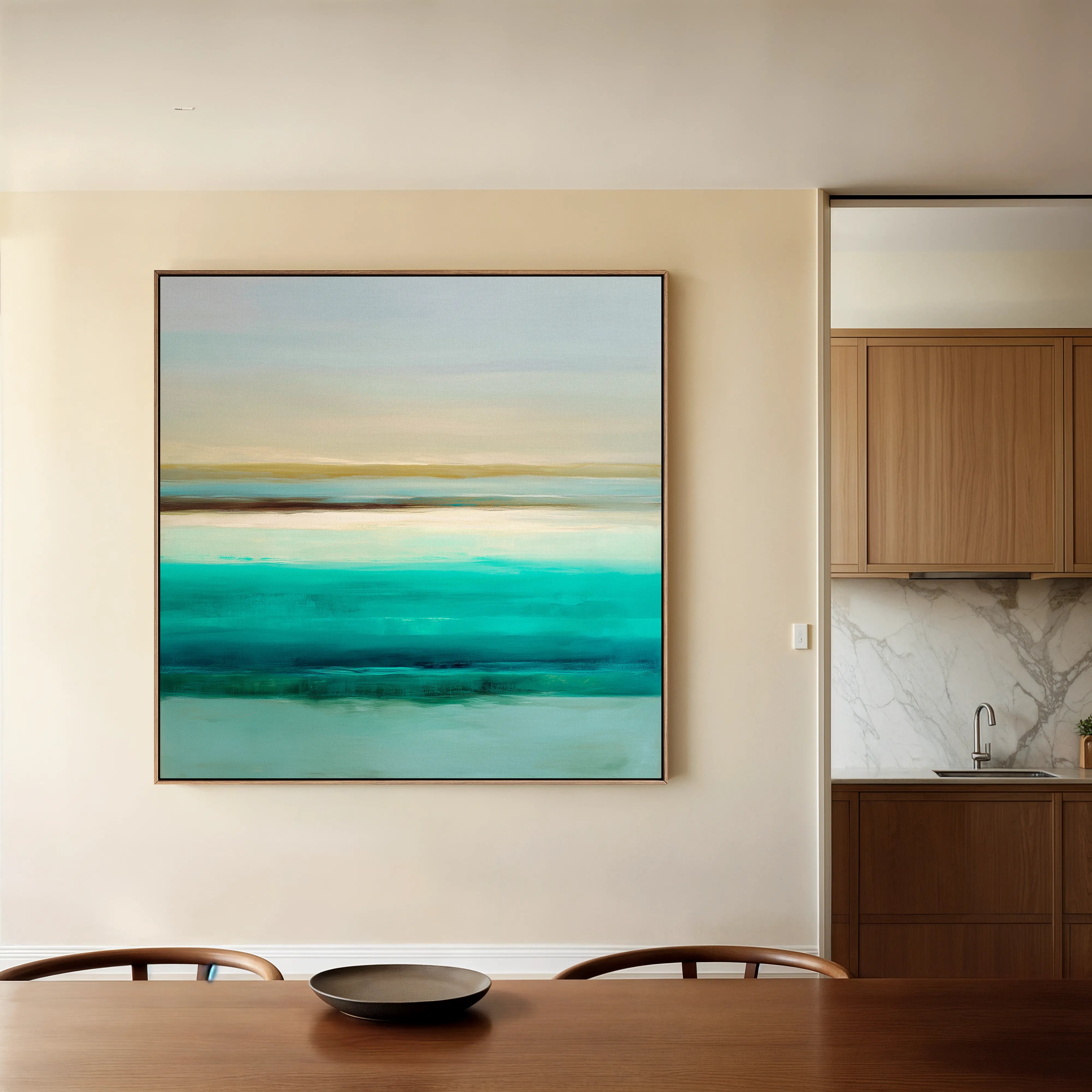 Abstract 1102 Canvas Art 60 x 60 cm / Black