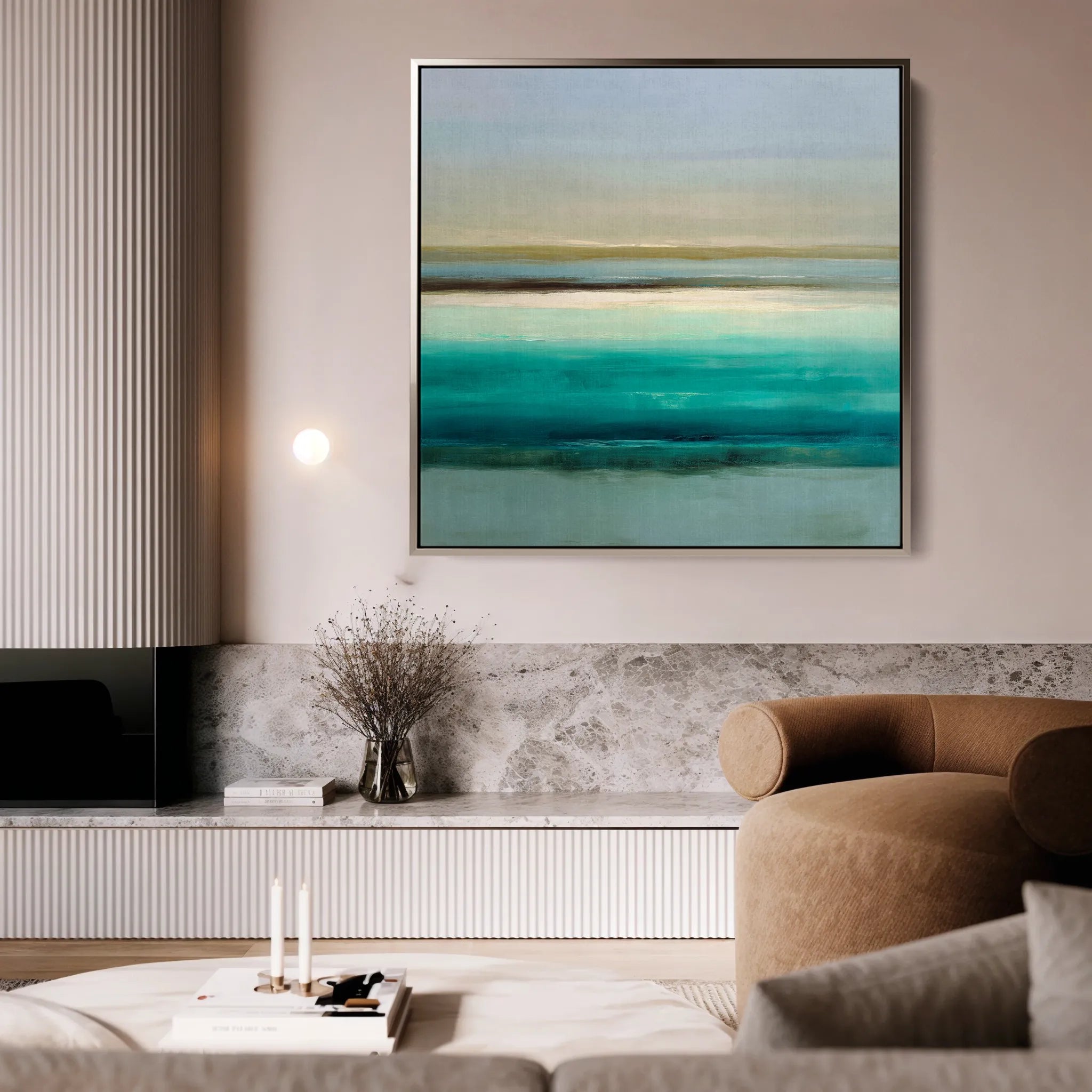 Abstract 1102 Canvas Art 60 x 60 cm / Black