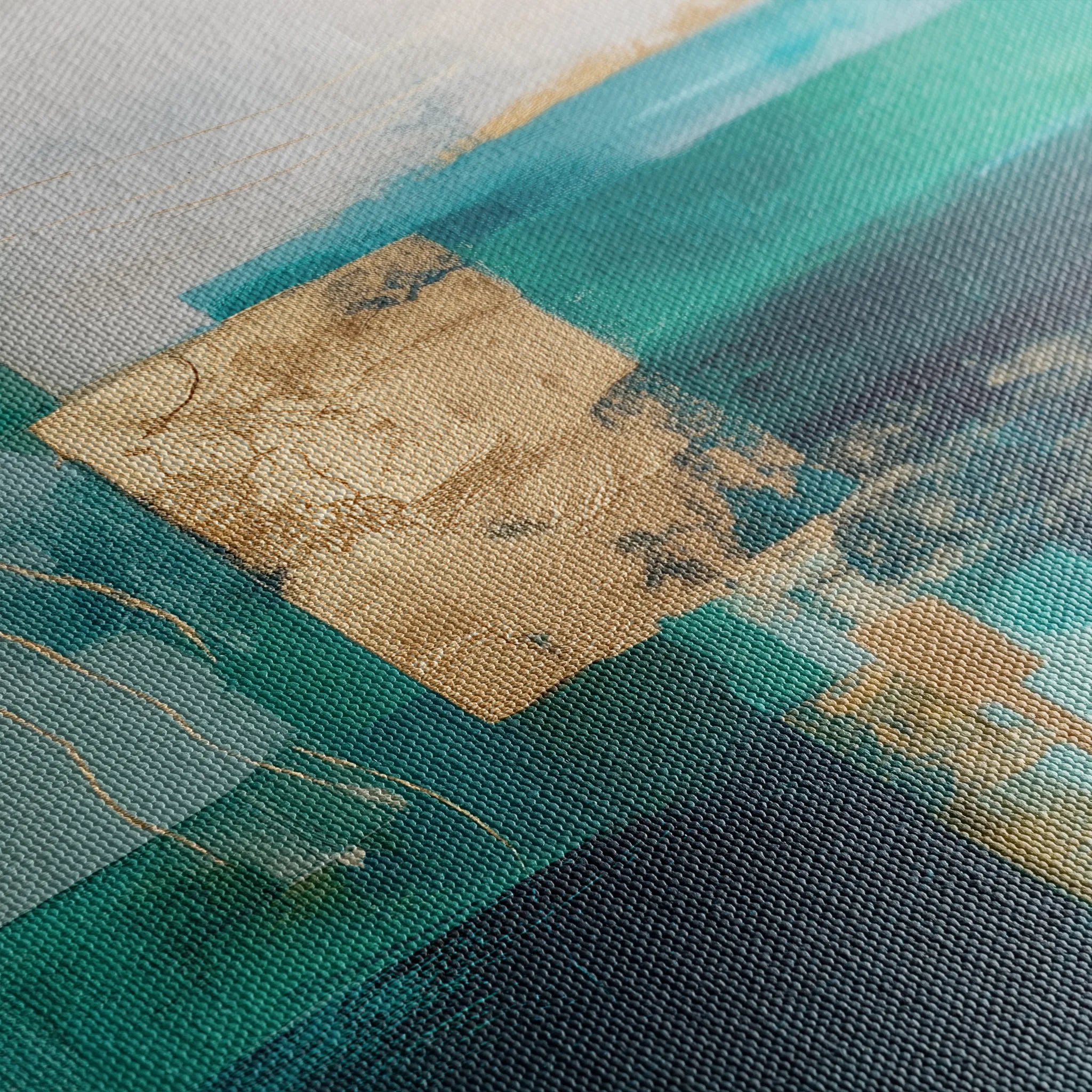 Abstract 1103 Canvas Art 60 x 60 cm / Black