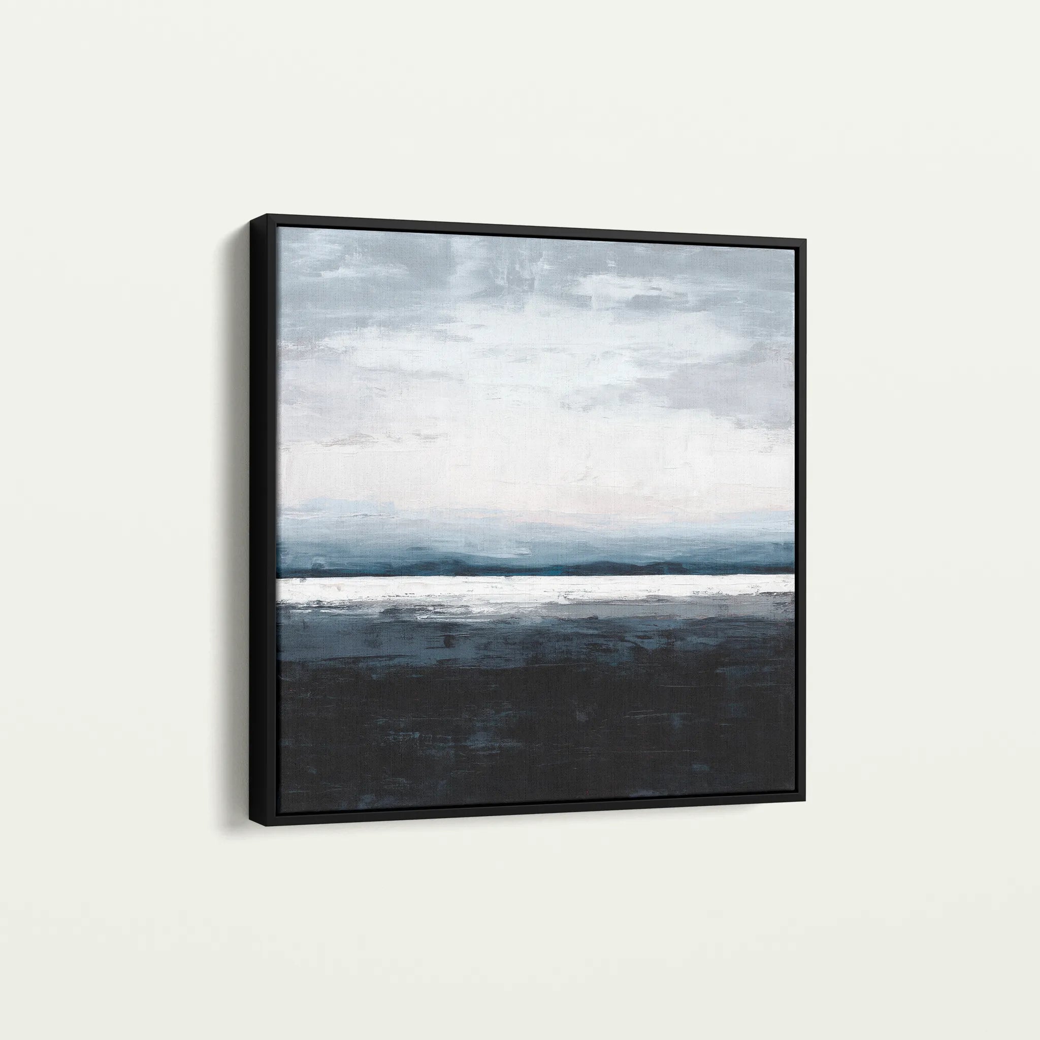 Abstract 1104 Canvas Art 60 x 60 cm / Black