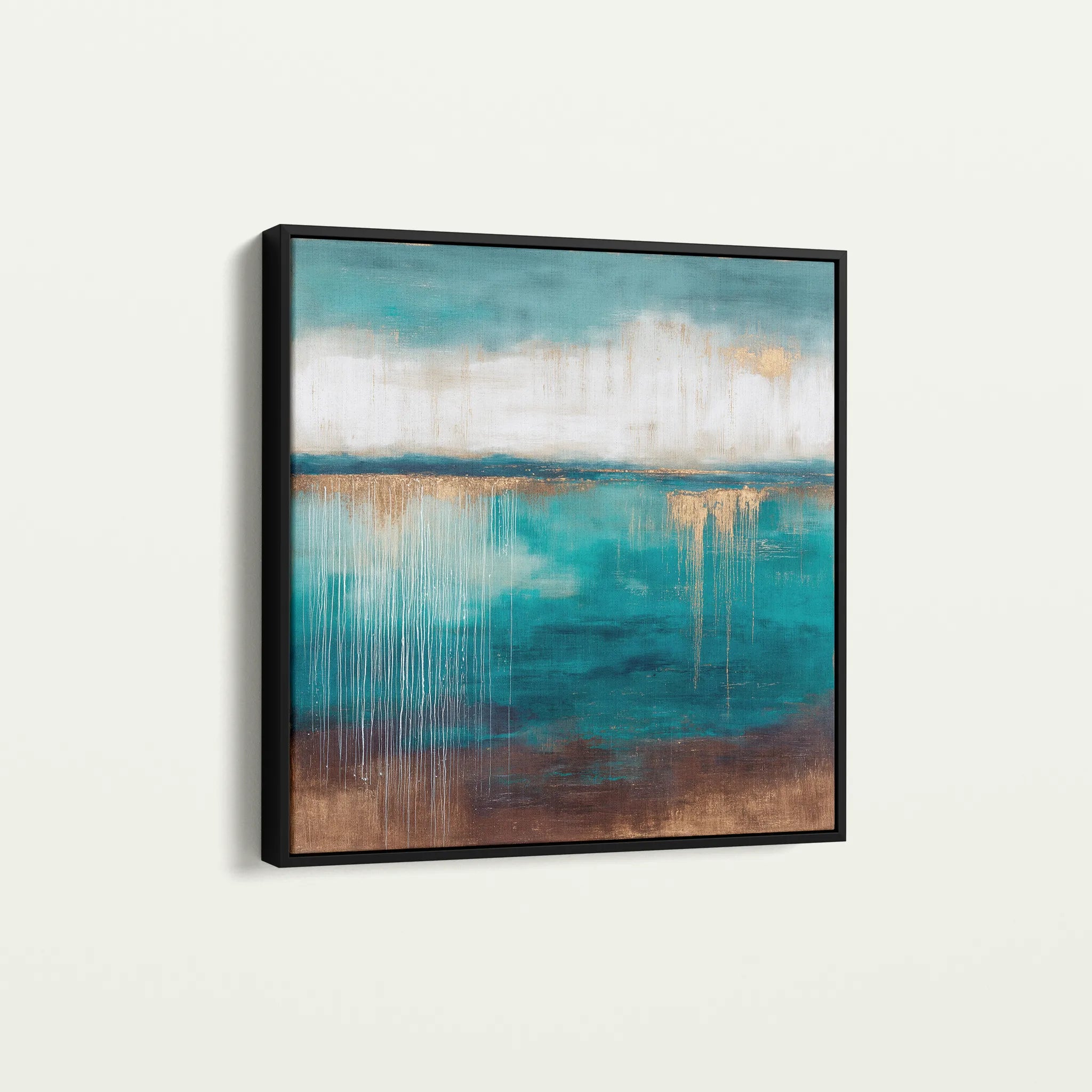 Abstract 1106 Canvas Art 60 x 60 cm / Black