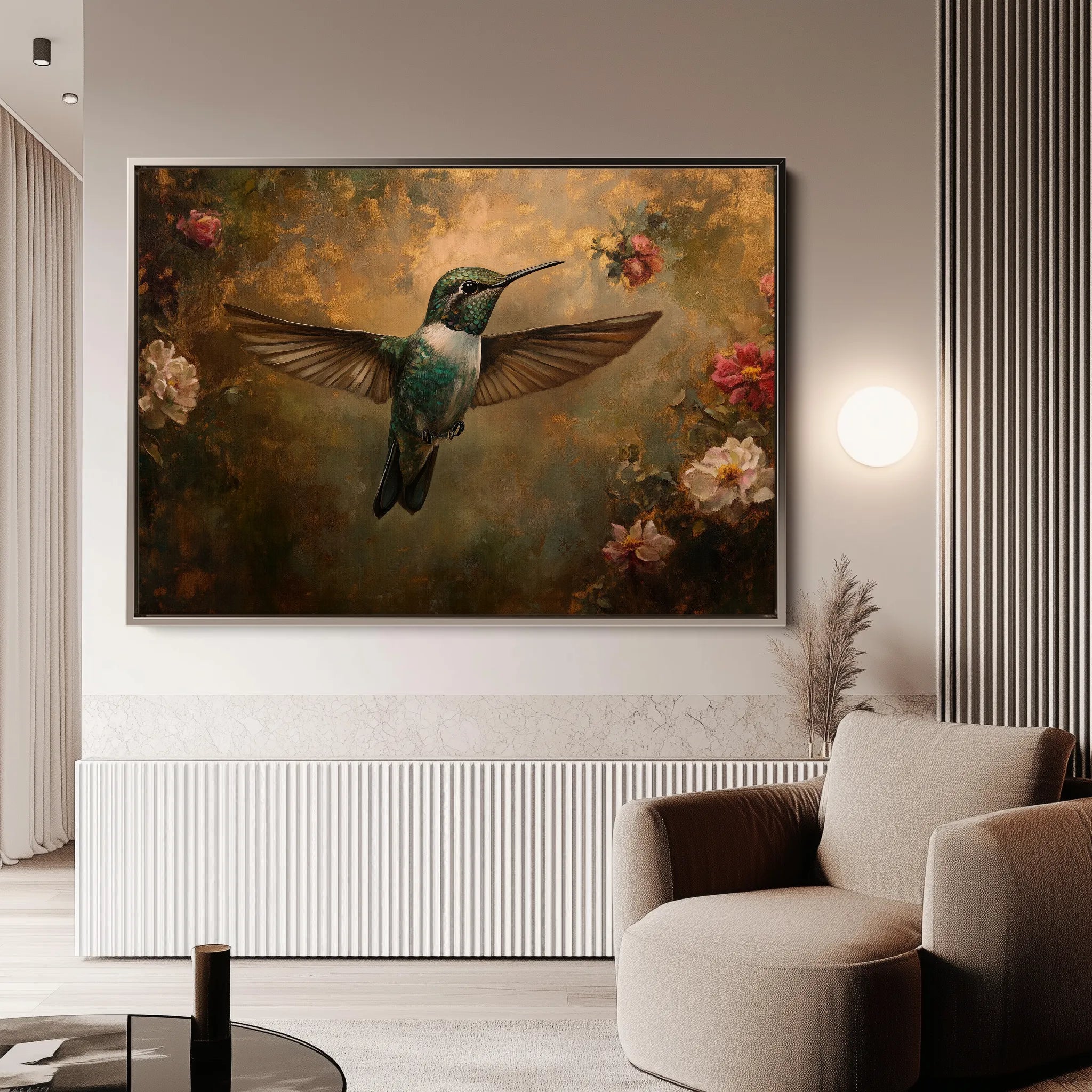 Animals 111 Canvas Art 60 x 40 cm / Black