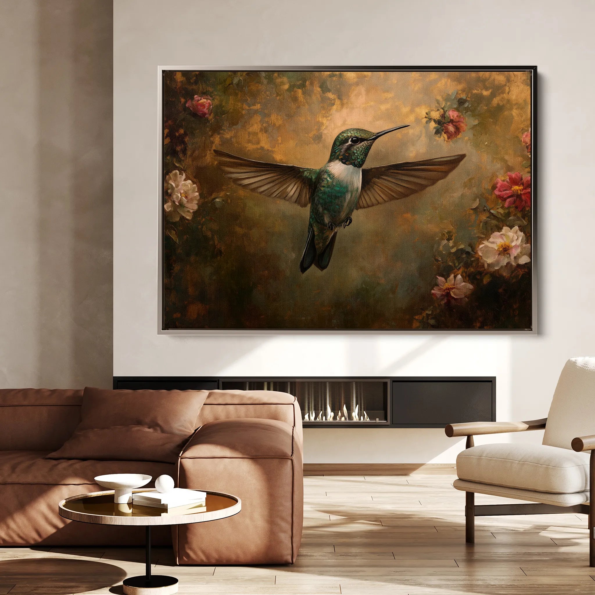 Animals 111 Canvas Art 60 x 40 cm / Black