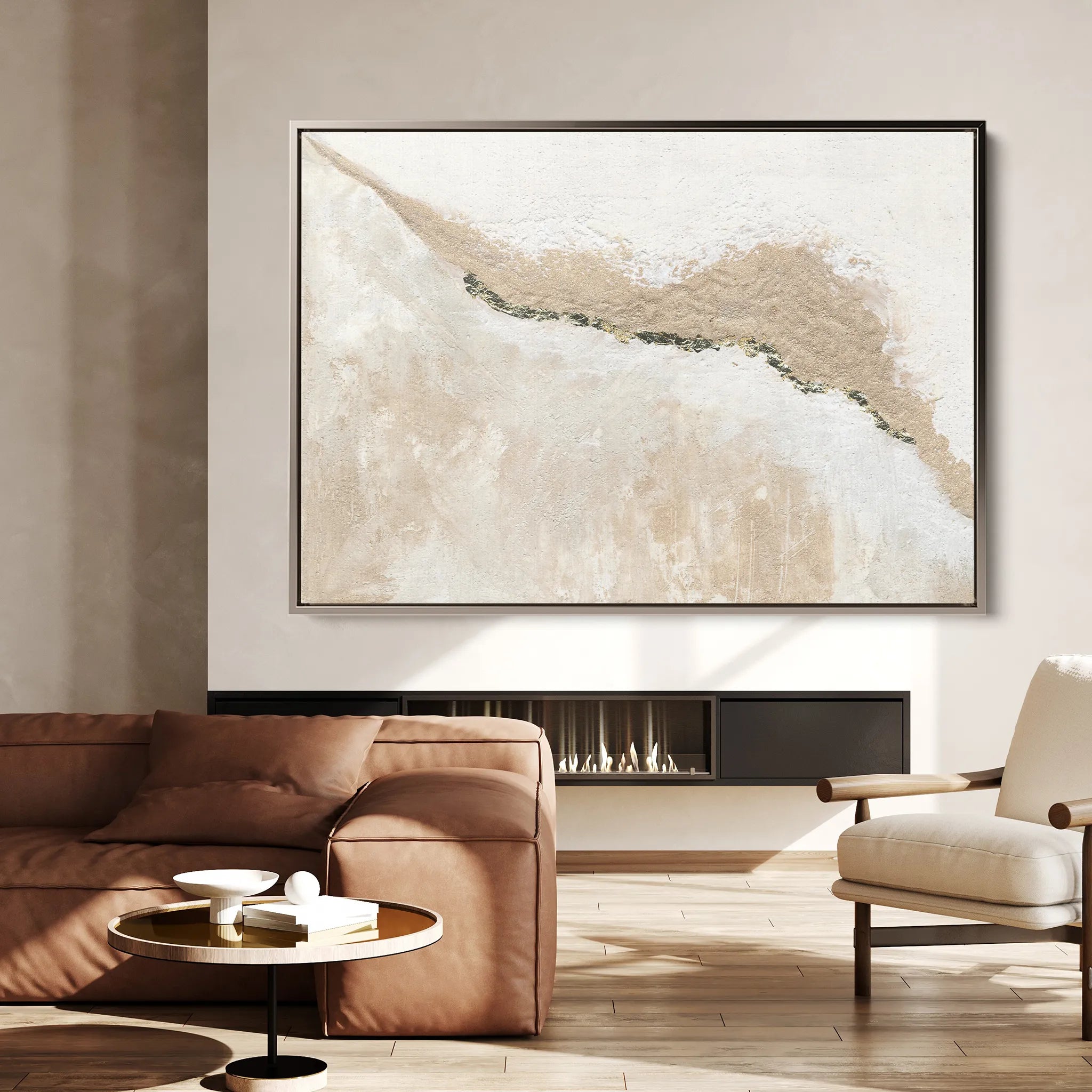 Abstract 111 Canvas Art 60 x 40 cm / Black