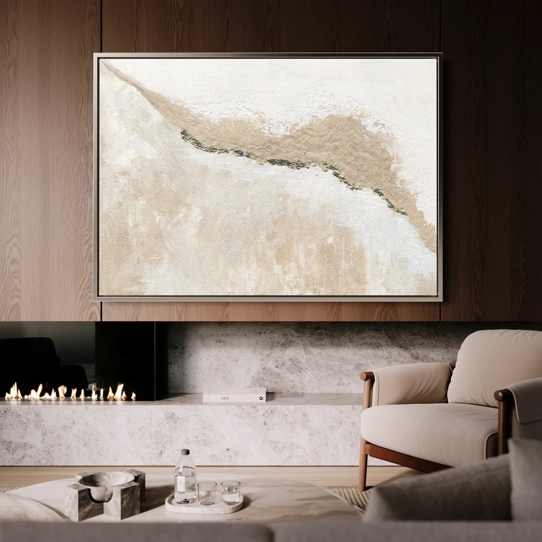 Abstract 111 Canvas Art 60 x 40 cm / Black