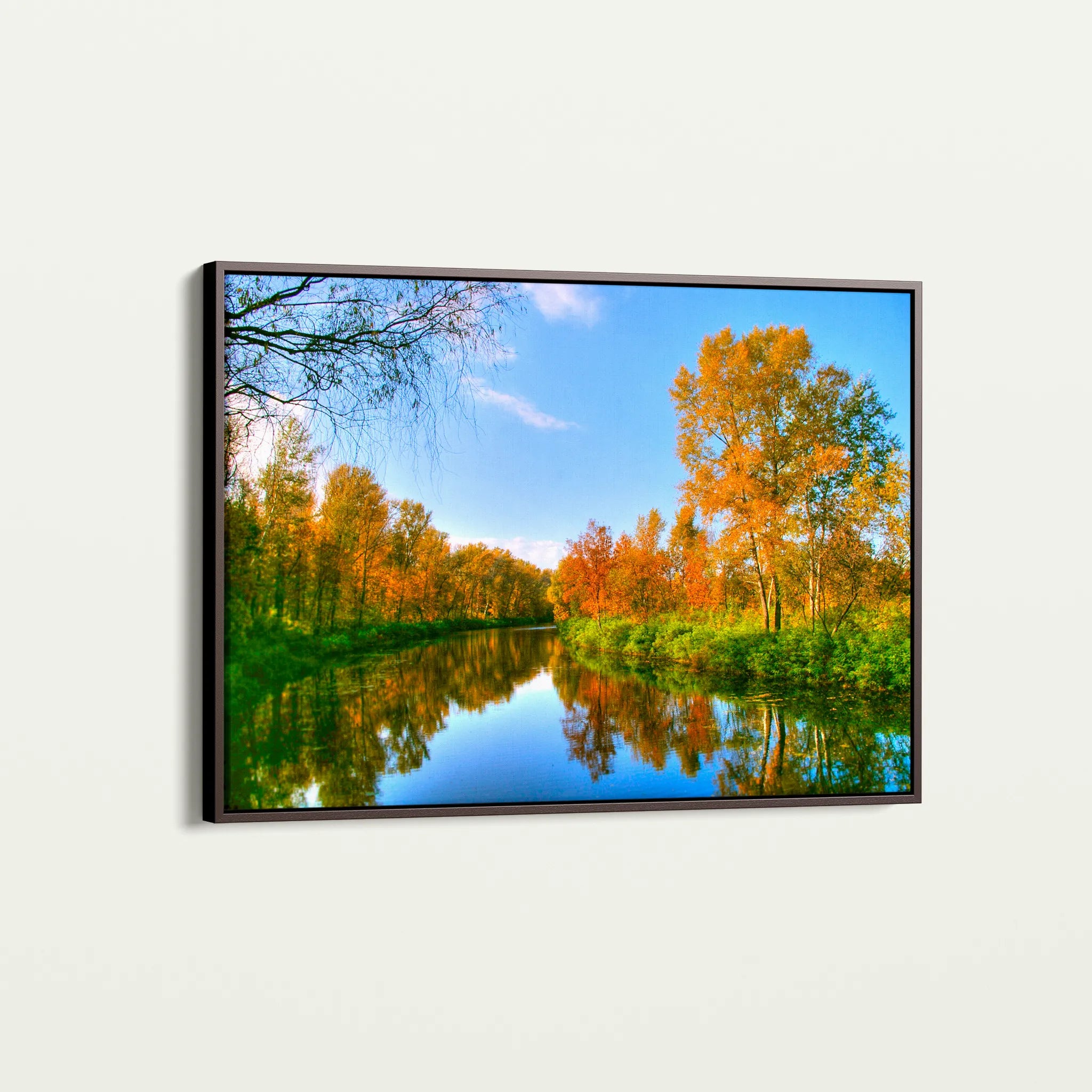 Landscape 111 Canvas Art 60 x 40 cm / Black
