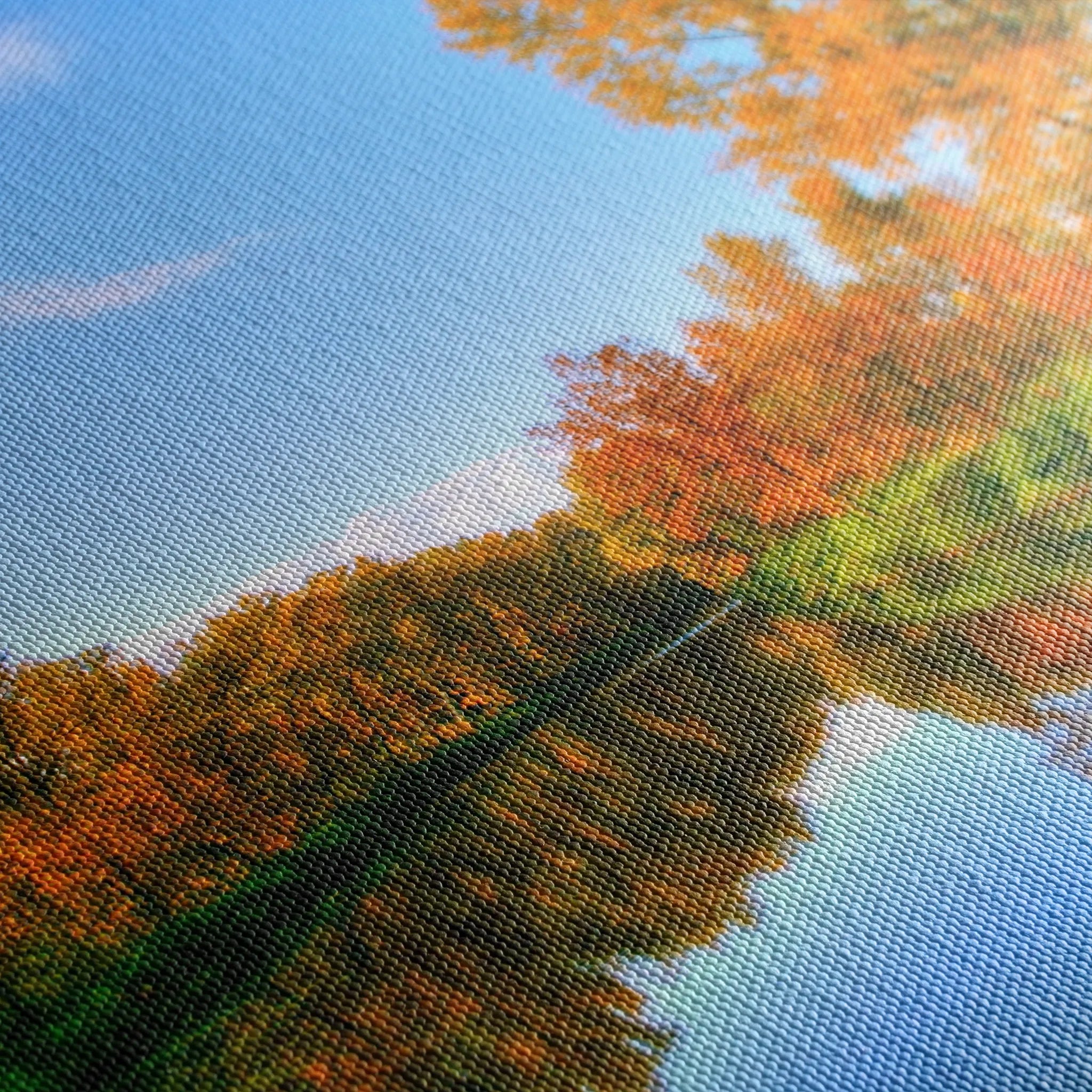Landscape 111 Canvas Art 60 x 40 cm / Black