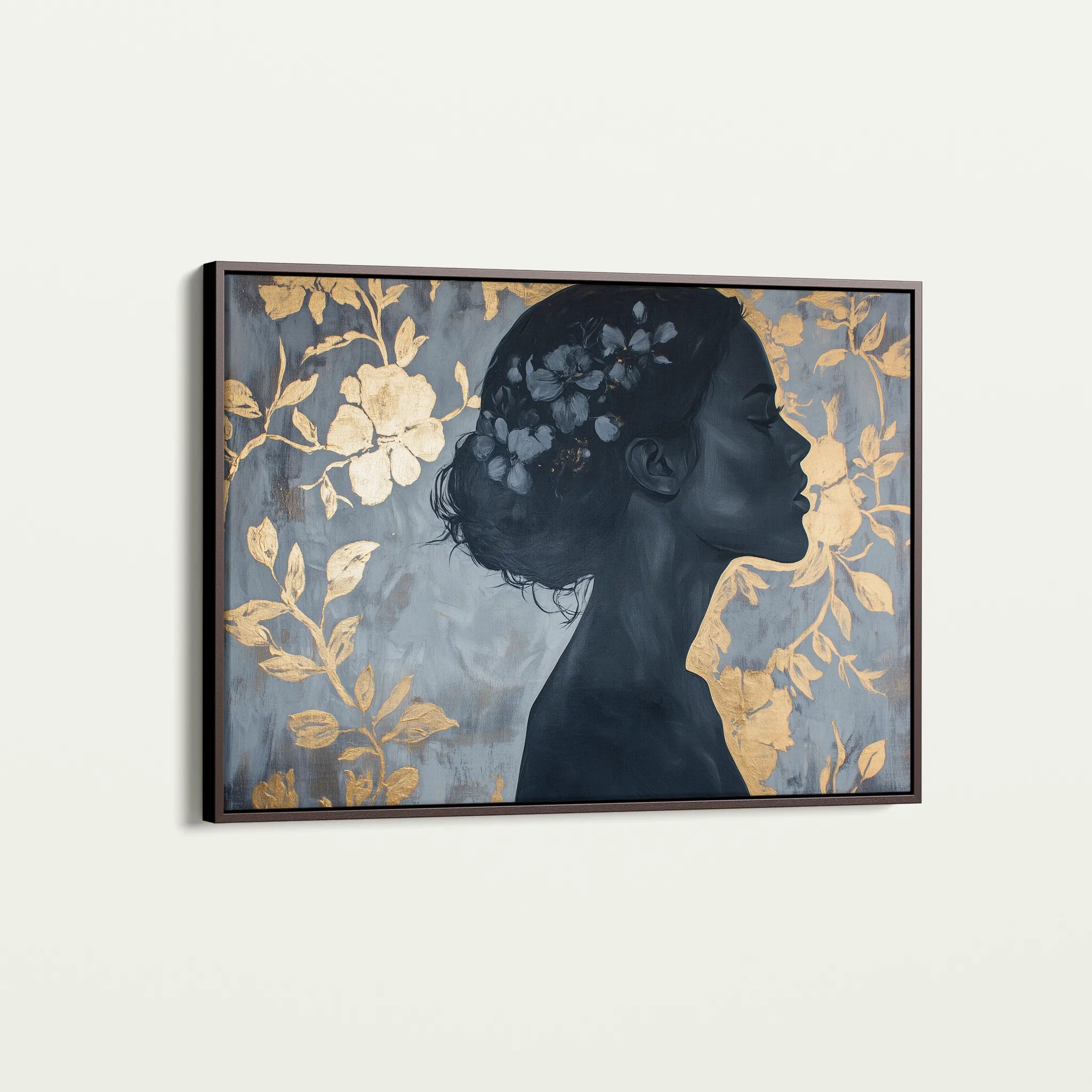 Portrait 111 Canvas Art 60 x 40 cm / Black