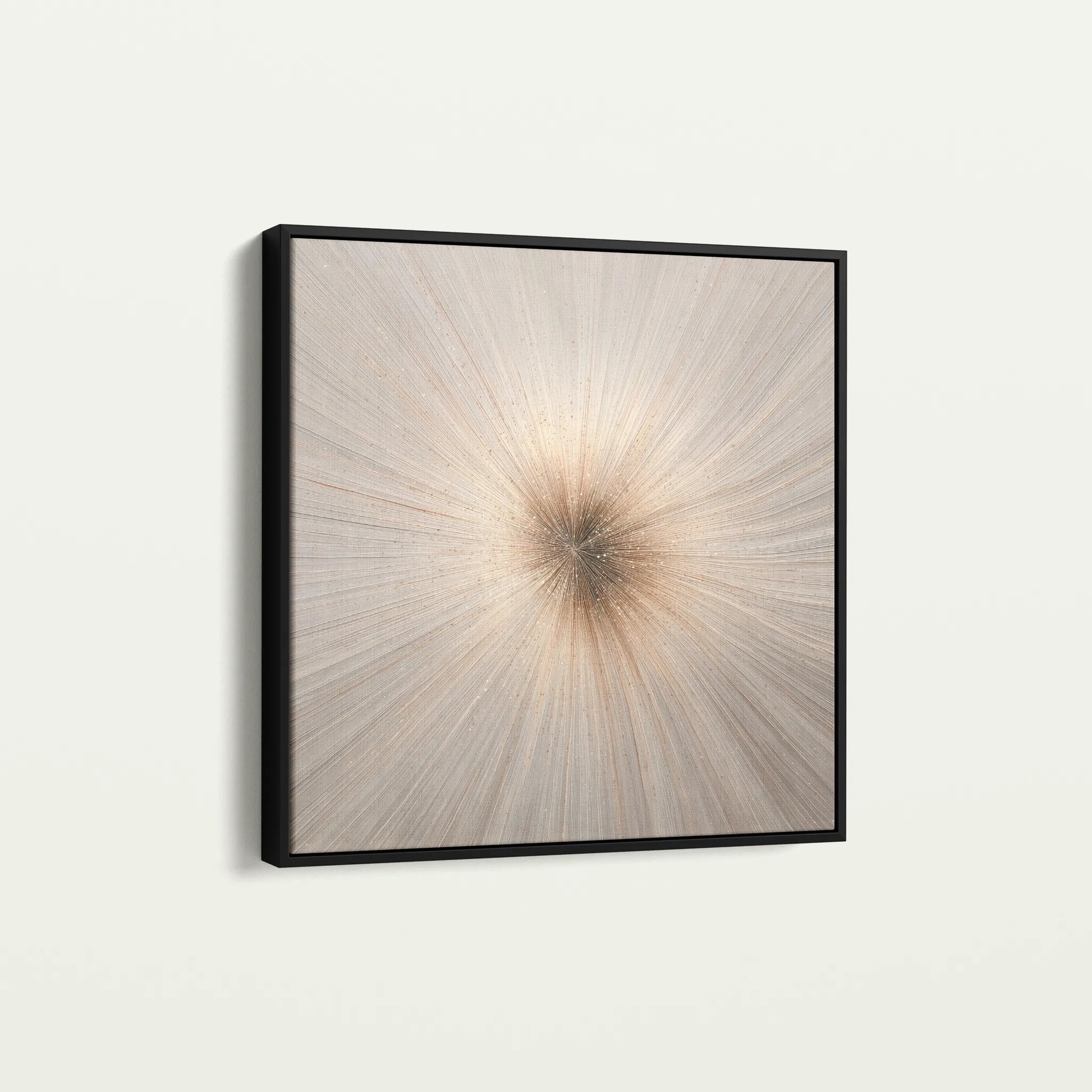 Abstract 1110 Canvas Art 60 x 60 cm / Black