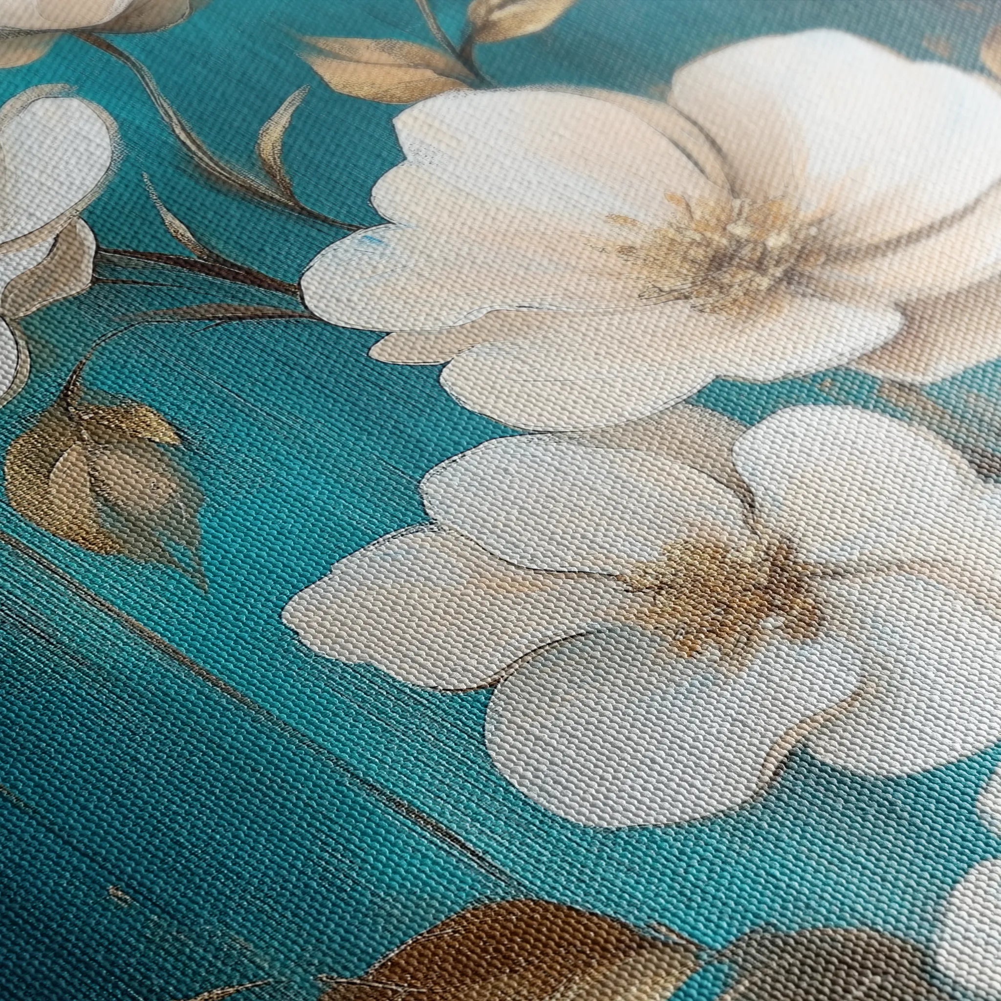 Floral 1115 Canvas Art 60 x 40 cm / Black
