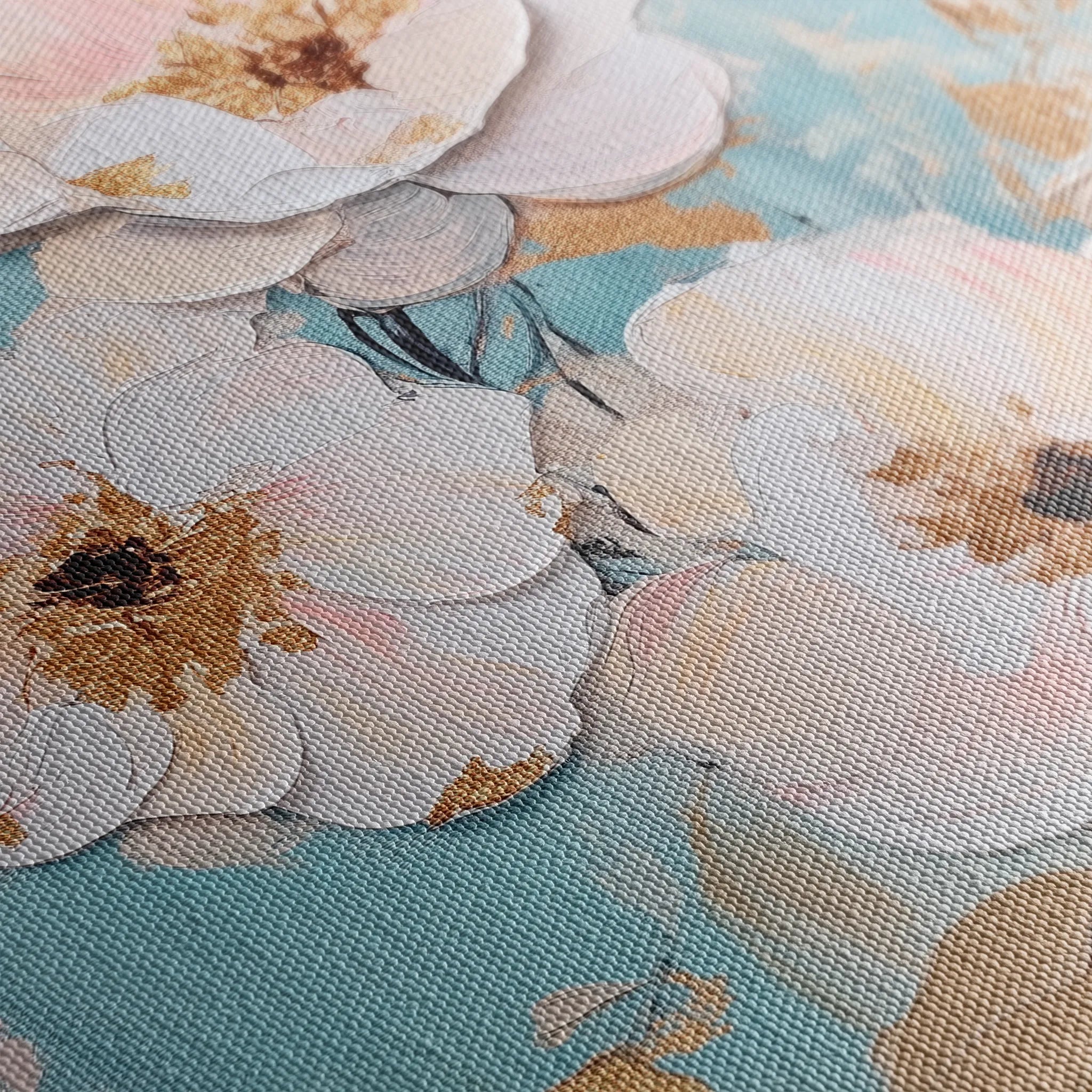 Floral 1116 Canvas Art 60 x 40 cm / Black