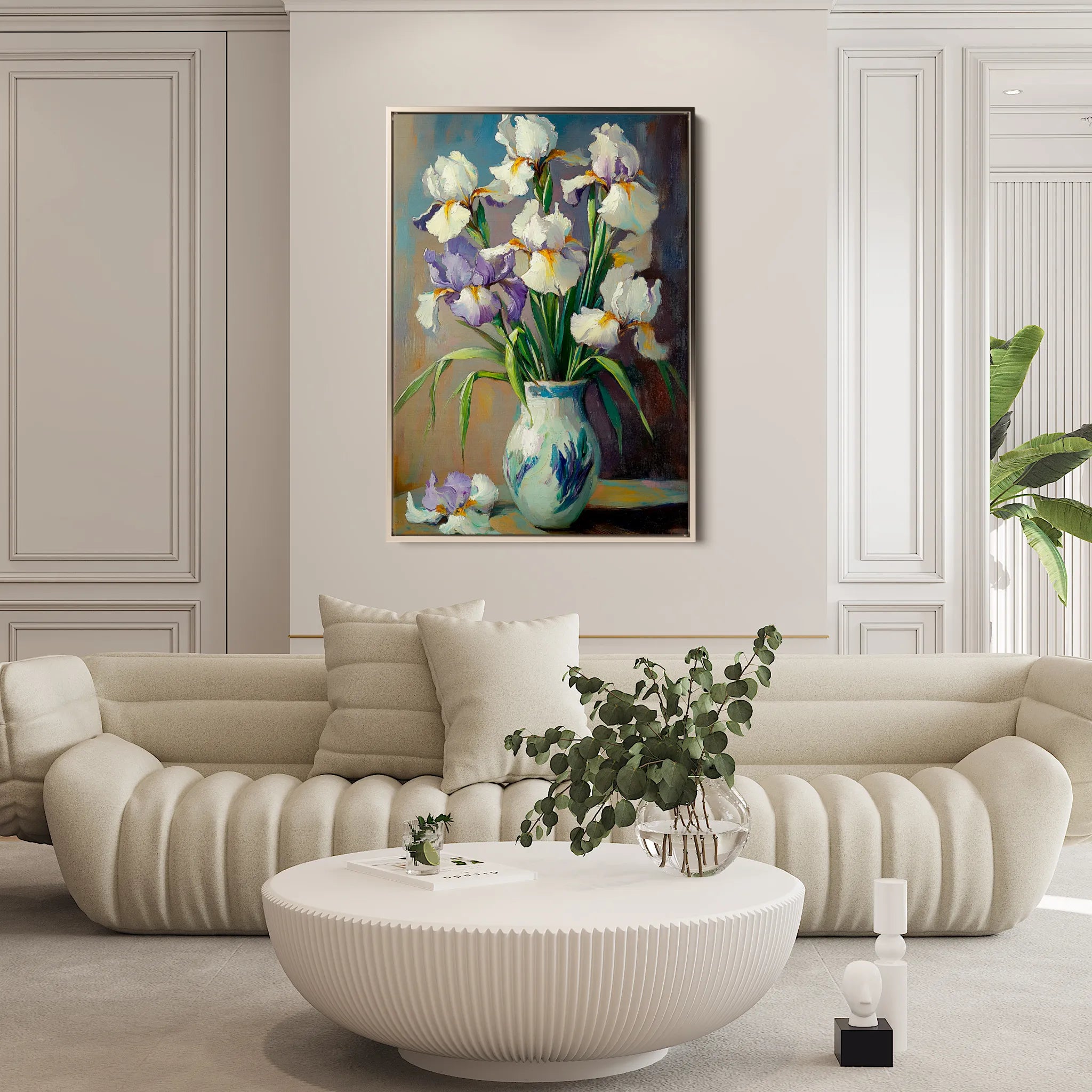 Floral 1118 Canvas Art 60 x 40 cm / Black