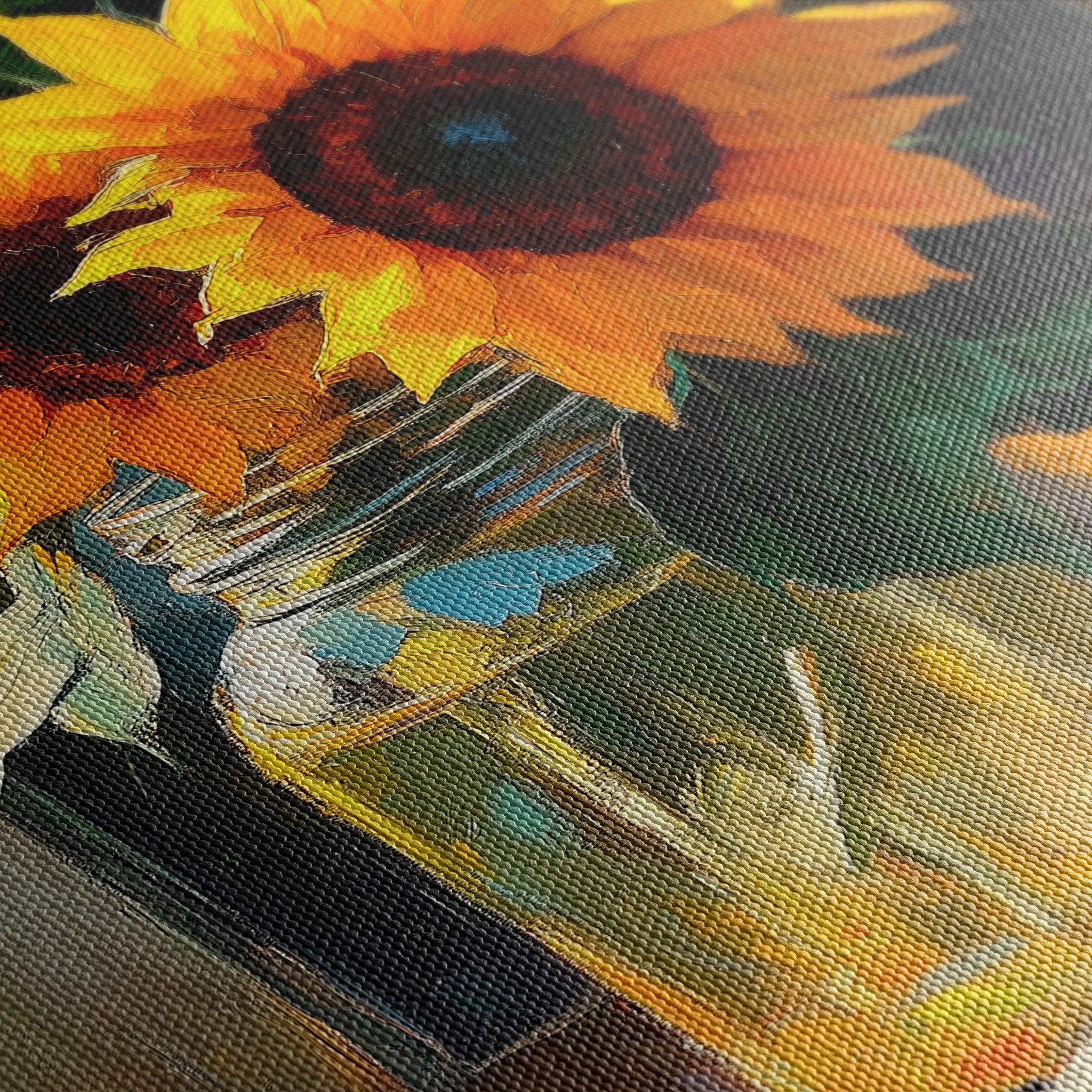 Floral 1119 Canvas Art 60 x 40 cm / Black