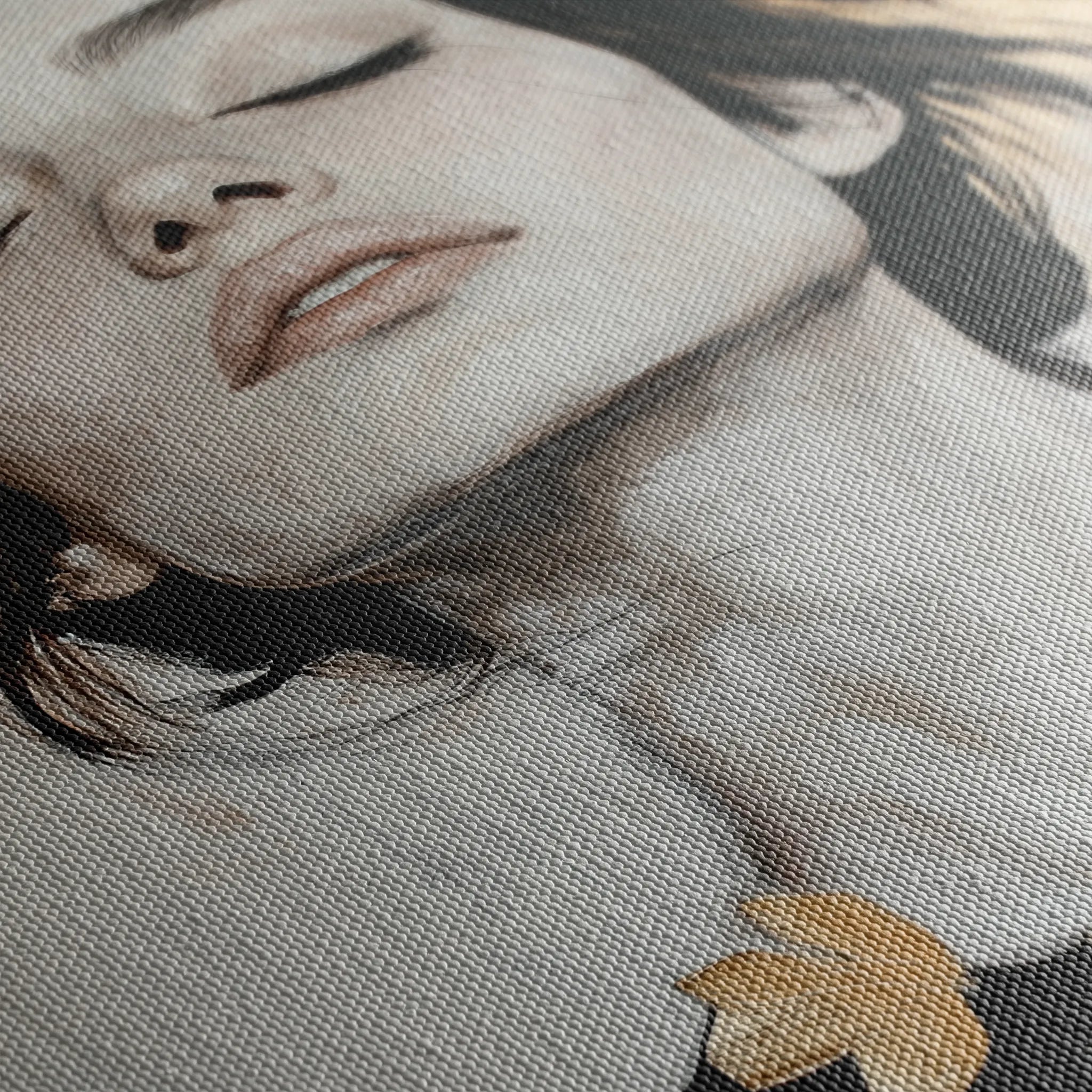 Portrait 112 Canvas Art 60 x 40 cm / Black