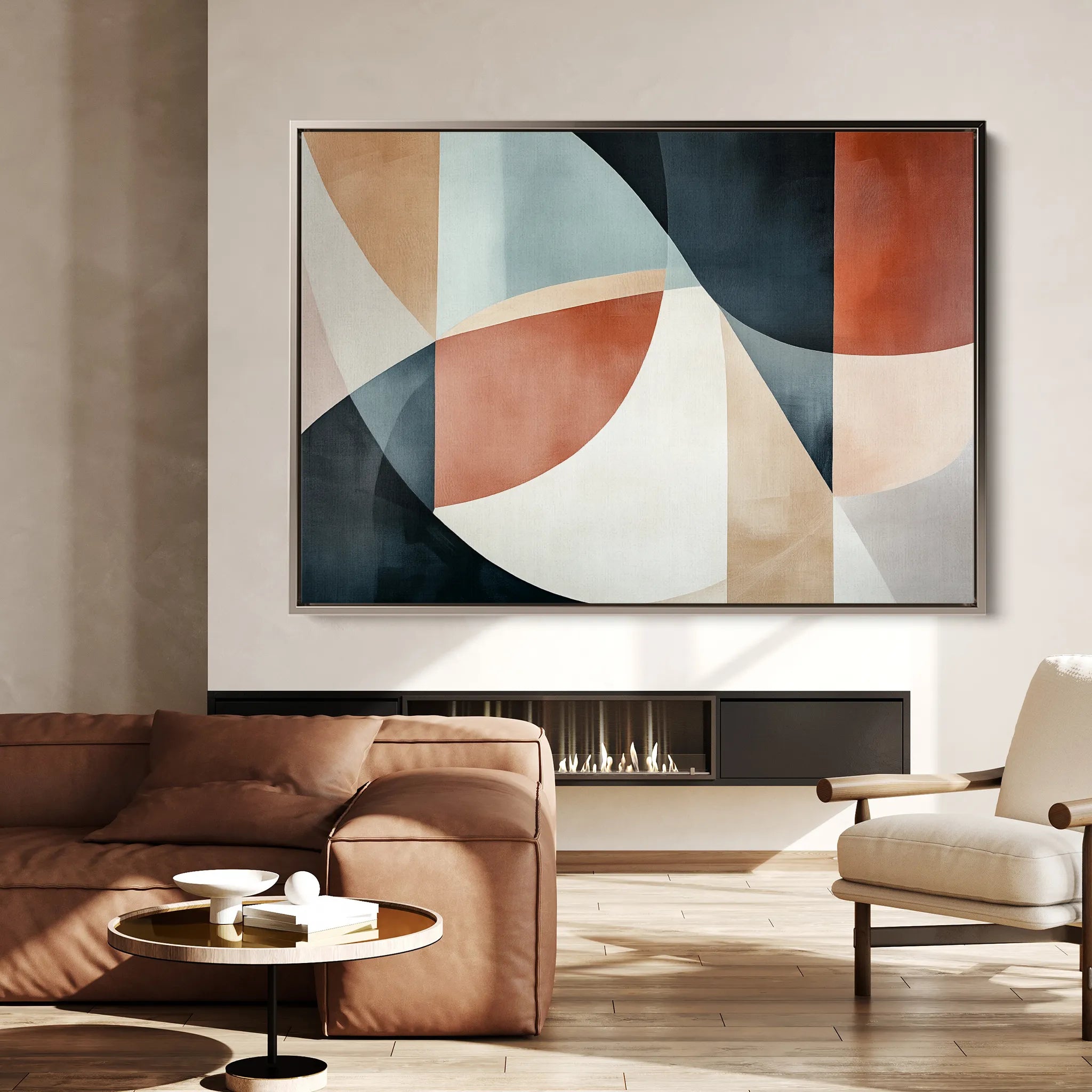 Boho 113 Canvas Art 60 x 40 cm / Black