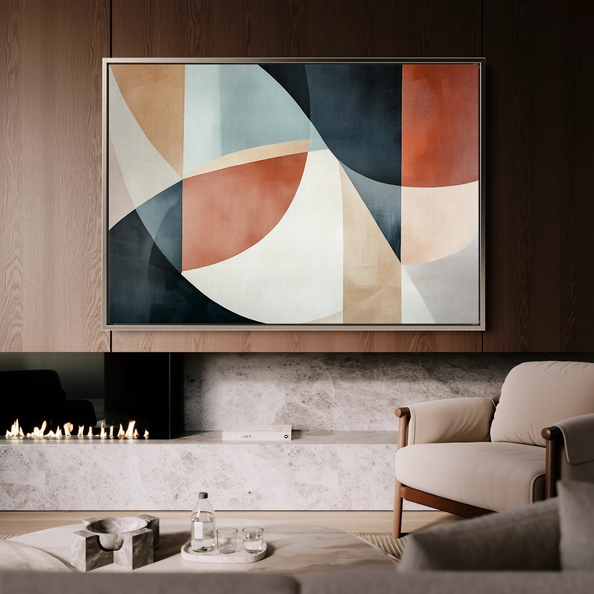 Boho 113 Canvas Art 60 x 40 cm / Black