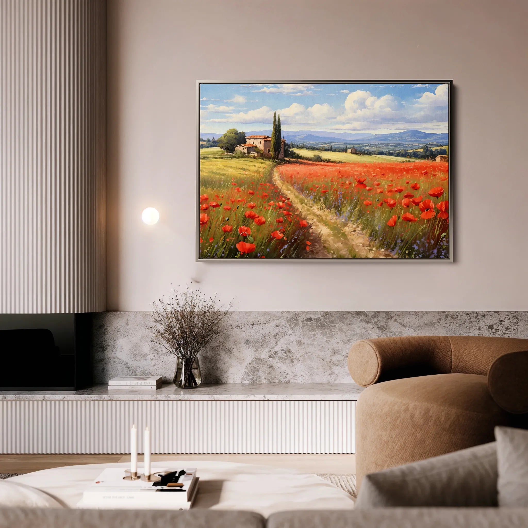 Landscape 113 Canvas Art 60 x 40 cm / Black