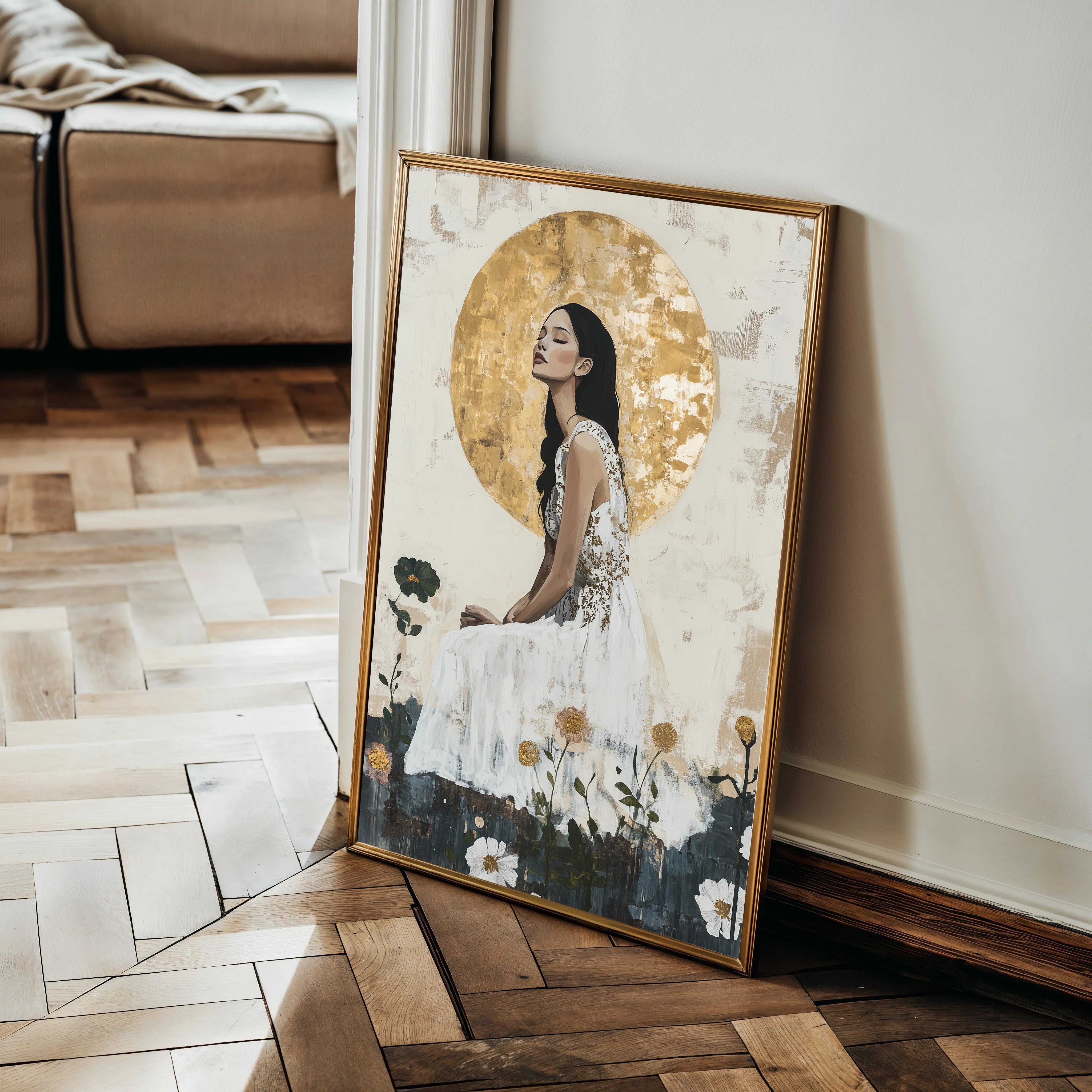 Portrait 113 Canvas Art 60 x 40 cm / Black