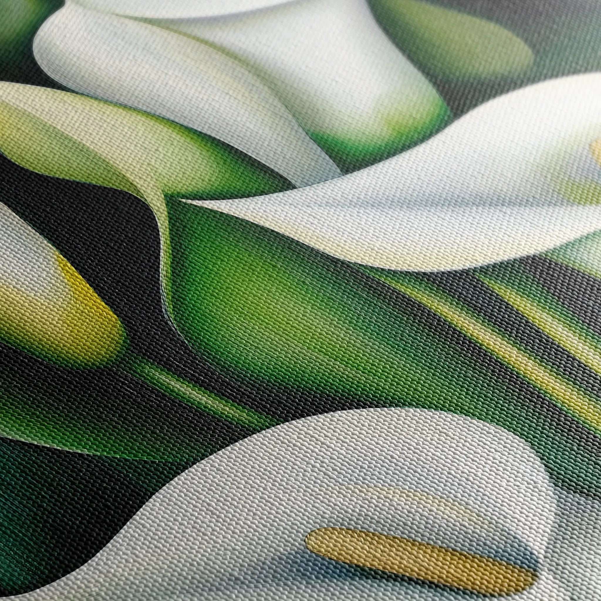 Floral 1134 Canvas Art 60 x 40 cm / Black