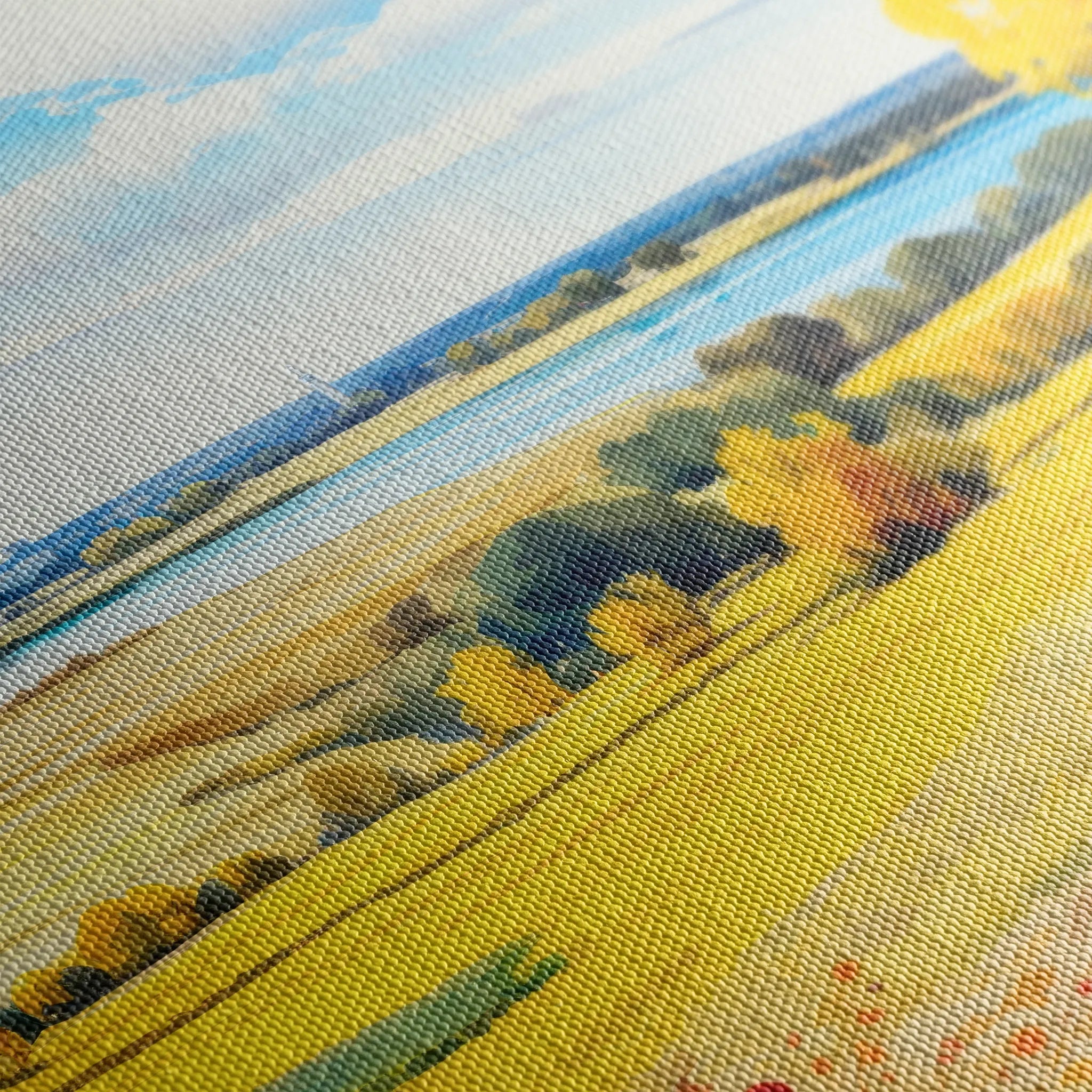 Landscape 114 Canvas Art 60 x 40 cm / Black