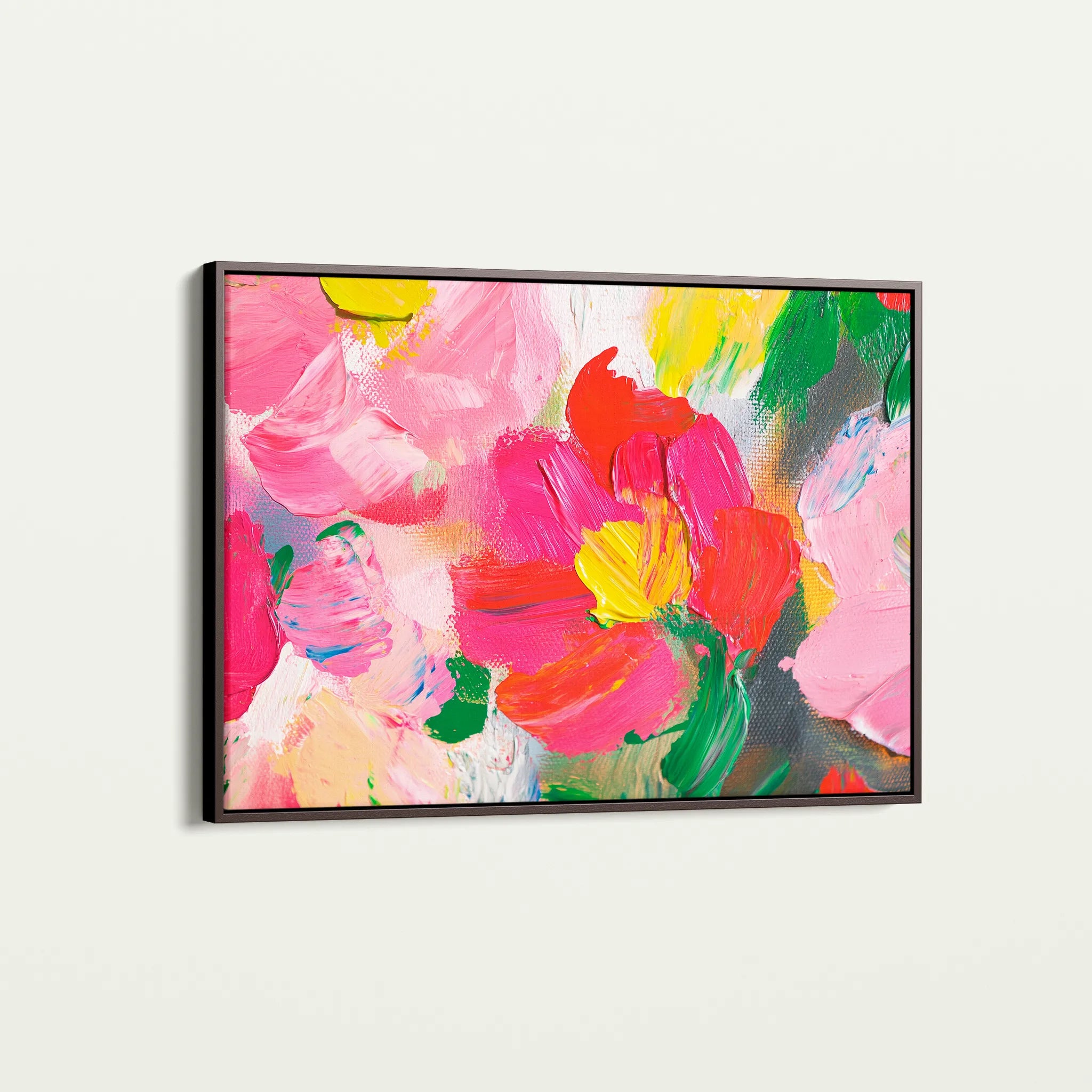 Floral 1143 Canvas Art 60 x 40 cm / Black