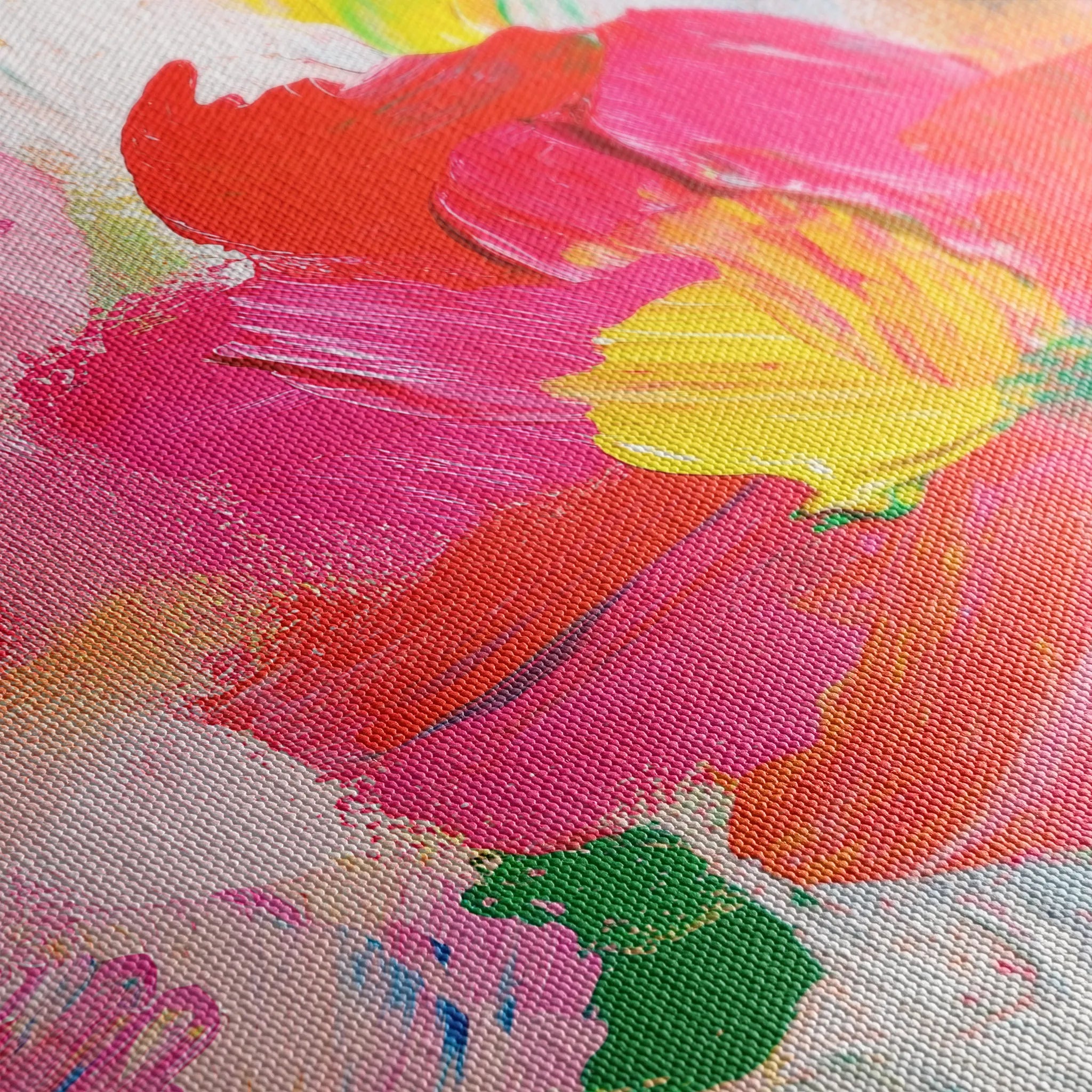 Floral 1143 Canvas Art 60 x 40 cm / Black