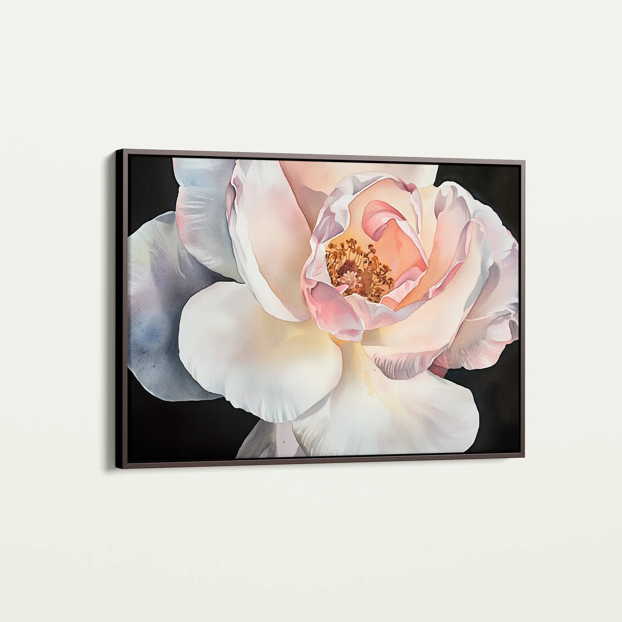 Floral 1144 Canvas Art 60 x 40 cm / Black