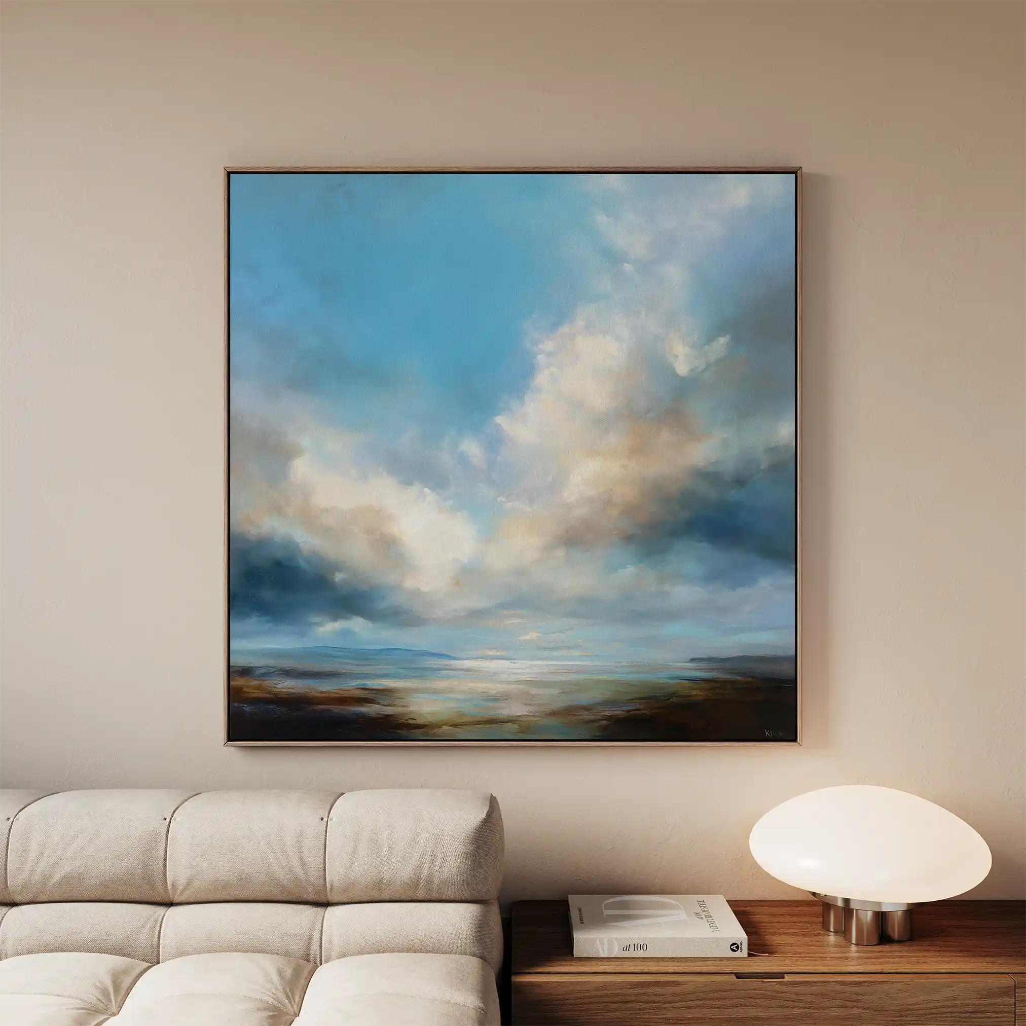 Abstract 1147 Canvas Art 60 x 60 cm / Black