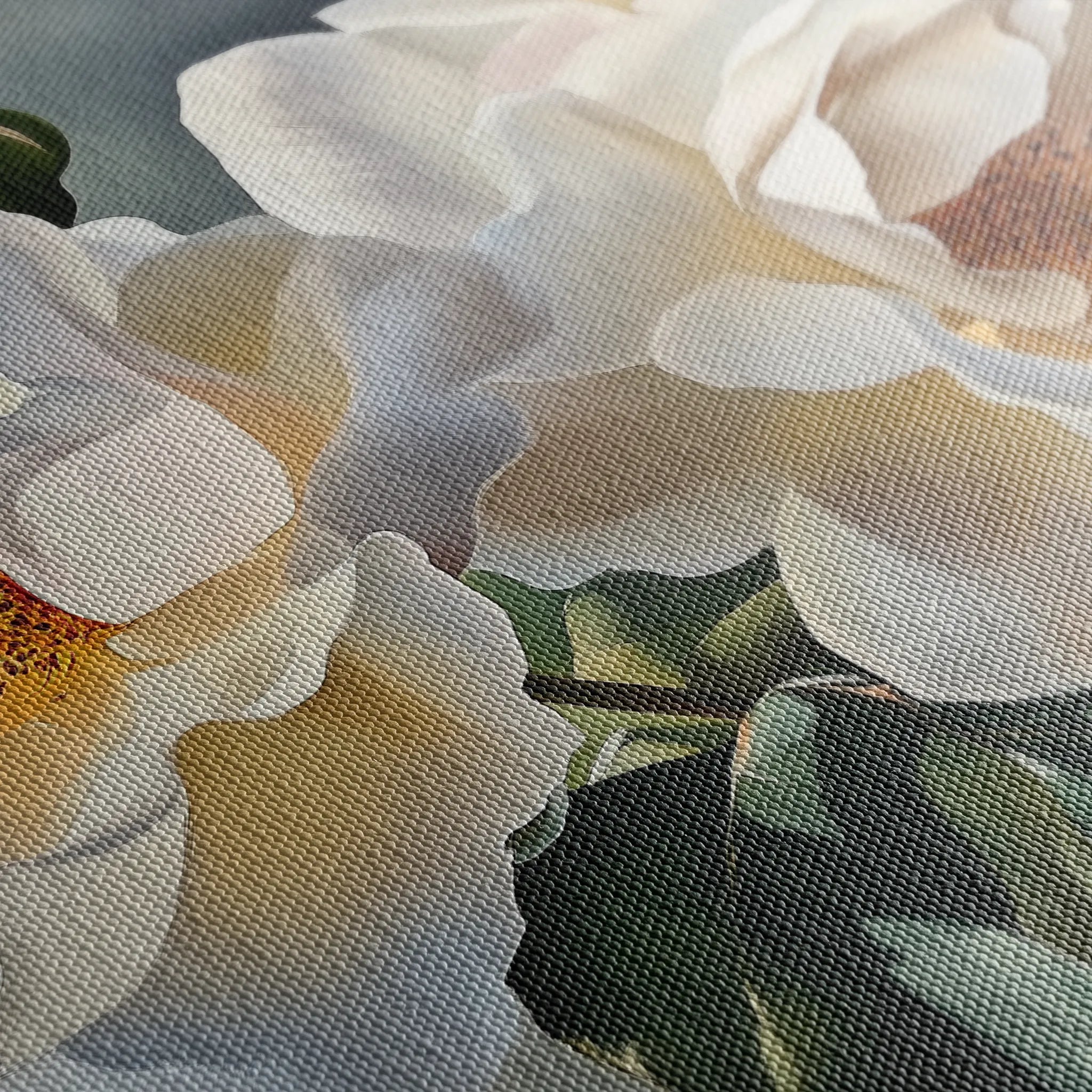 Floral 1147 Canvas Art 60 x 40 cm / Black